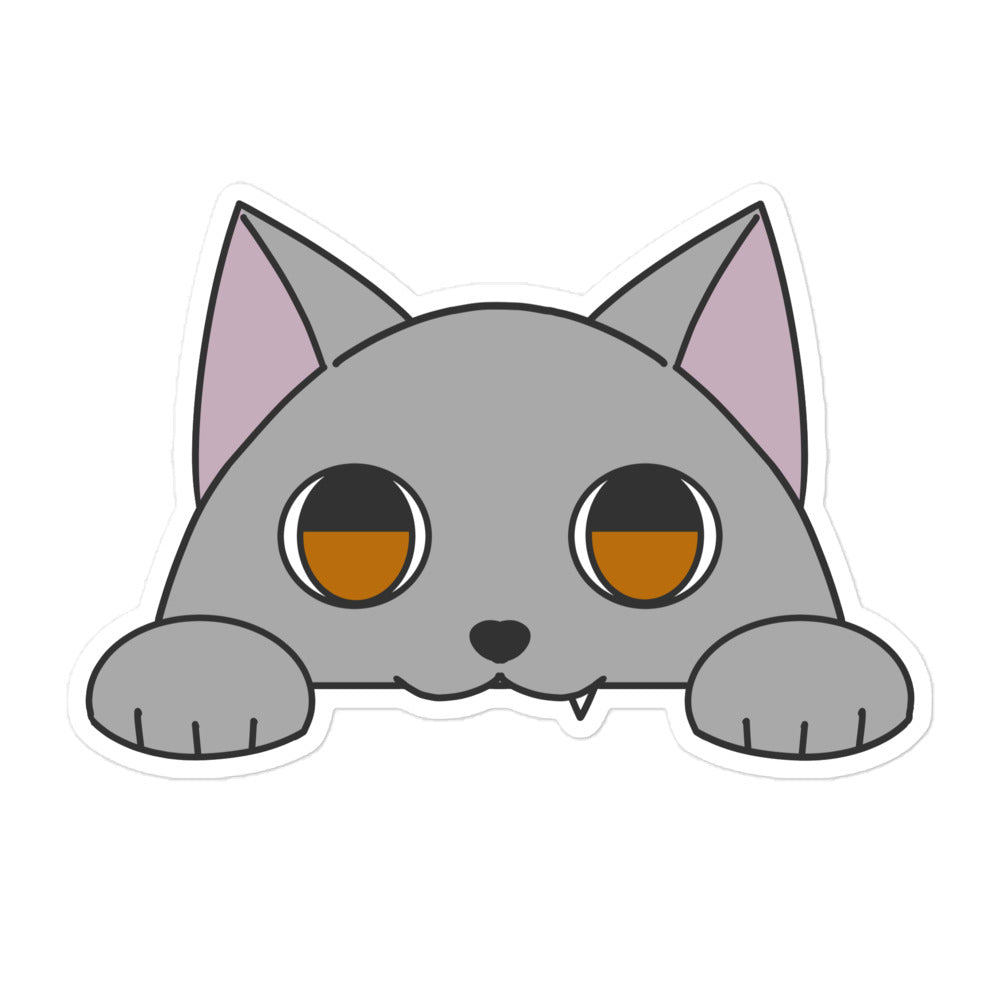 ポッケねこ ロシアンブルー ステッカー