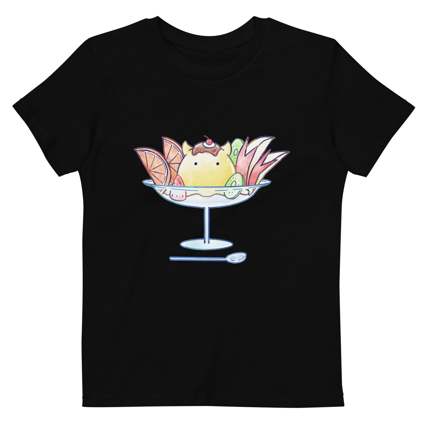 【キッズ】めんだこプリンアラモード Tシャツ