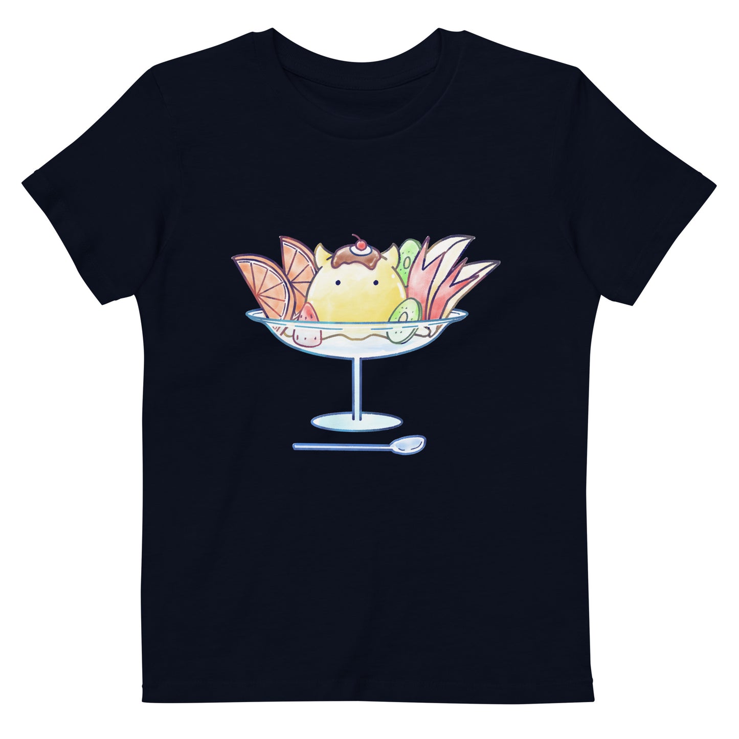 【キッズ】めんだこプリンアラモード Tシャツ