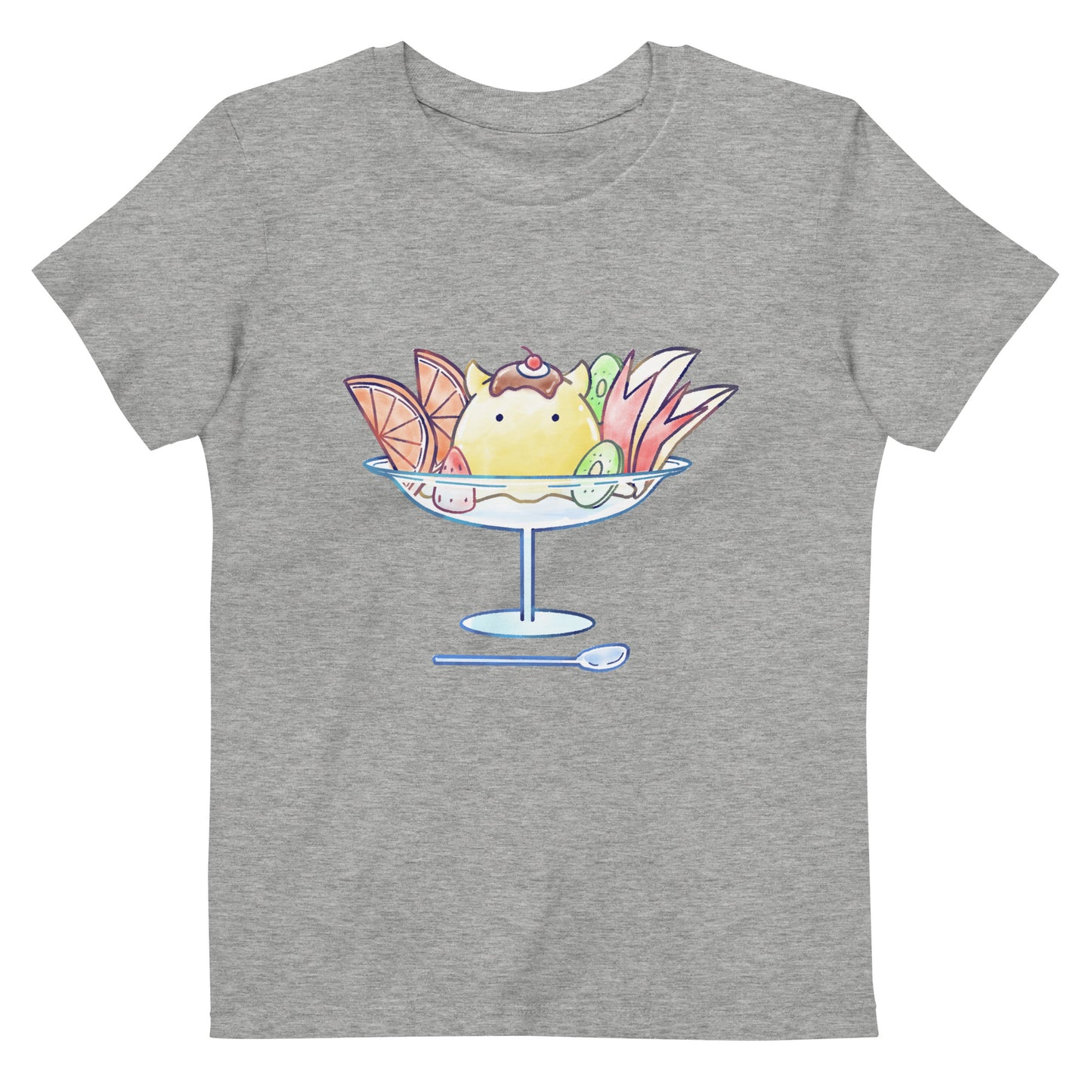 【キッズ】めんだこプリンアラモード Tシャツ