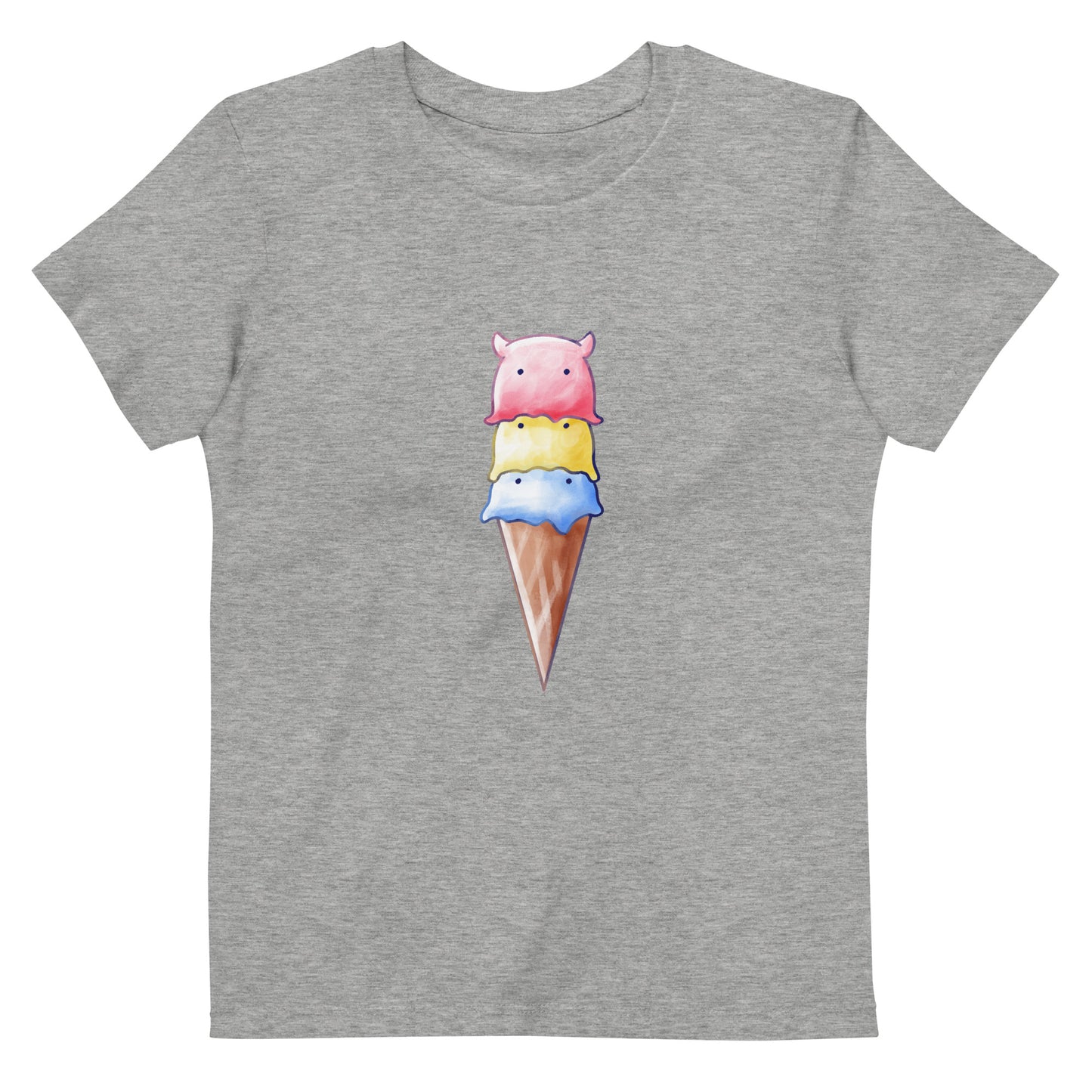 【キッズ】めんだこアイスクリーム Tシャツ