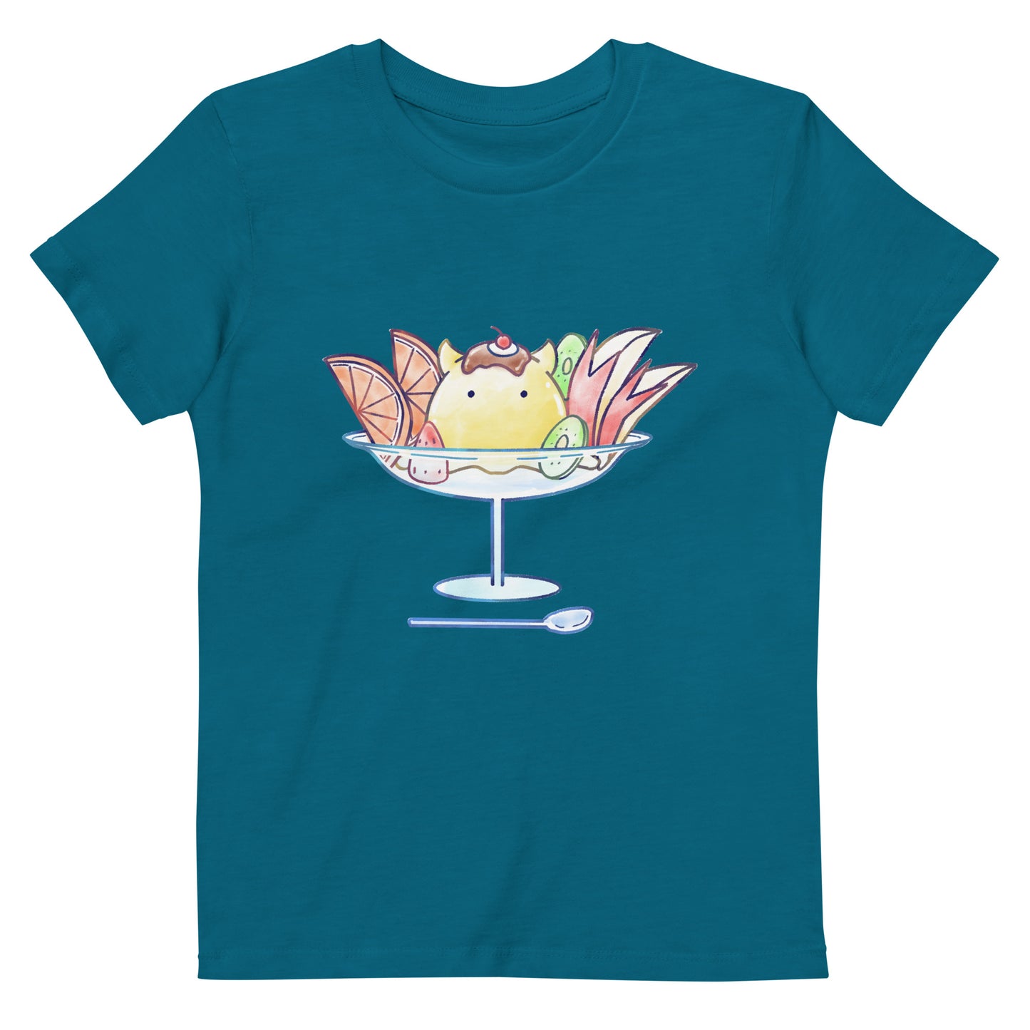 【キッズ】めんだこプリンアラモード Tシャツ
