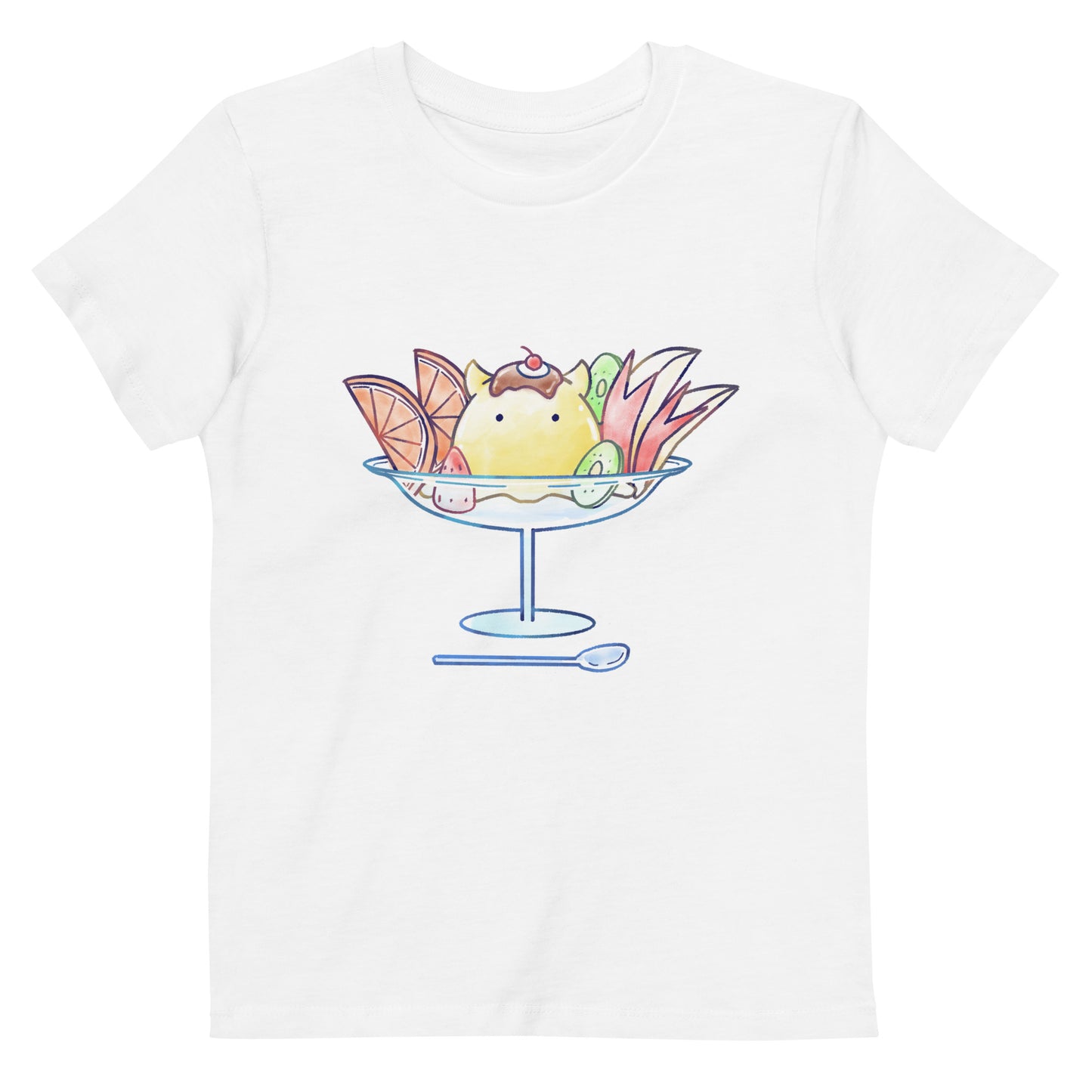 【キッズ】めんだこプリンアラモード Tシャツ