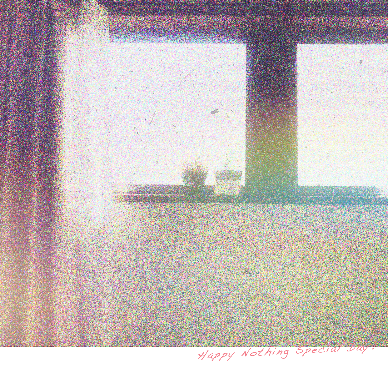 【バックプリント】Happy nothing special day! photo Tシャツ