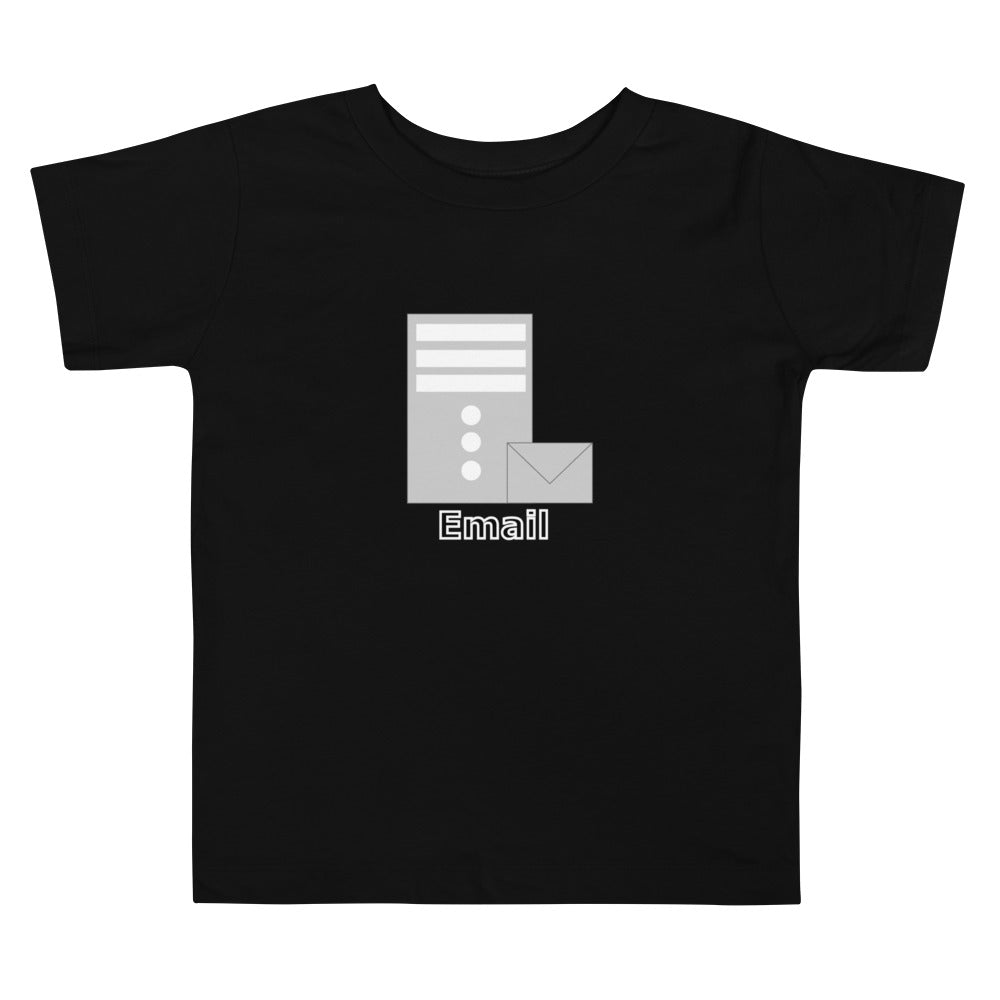 【キッズ】メールサーバアイコン全面 エンジニアTシャツ