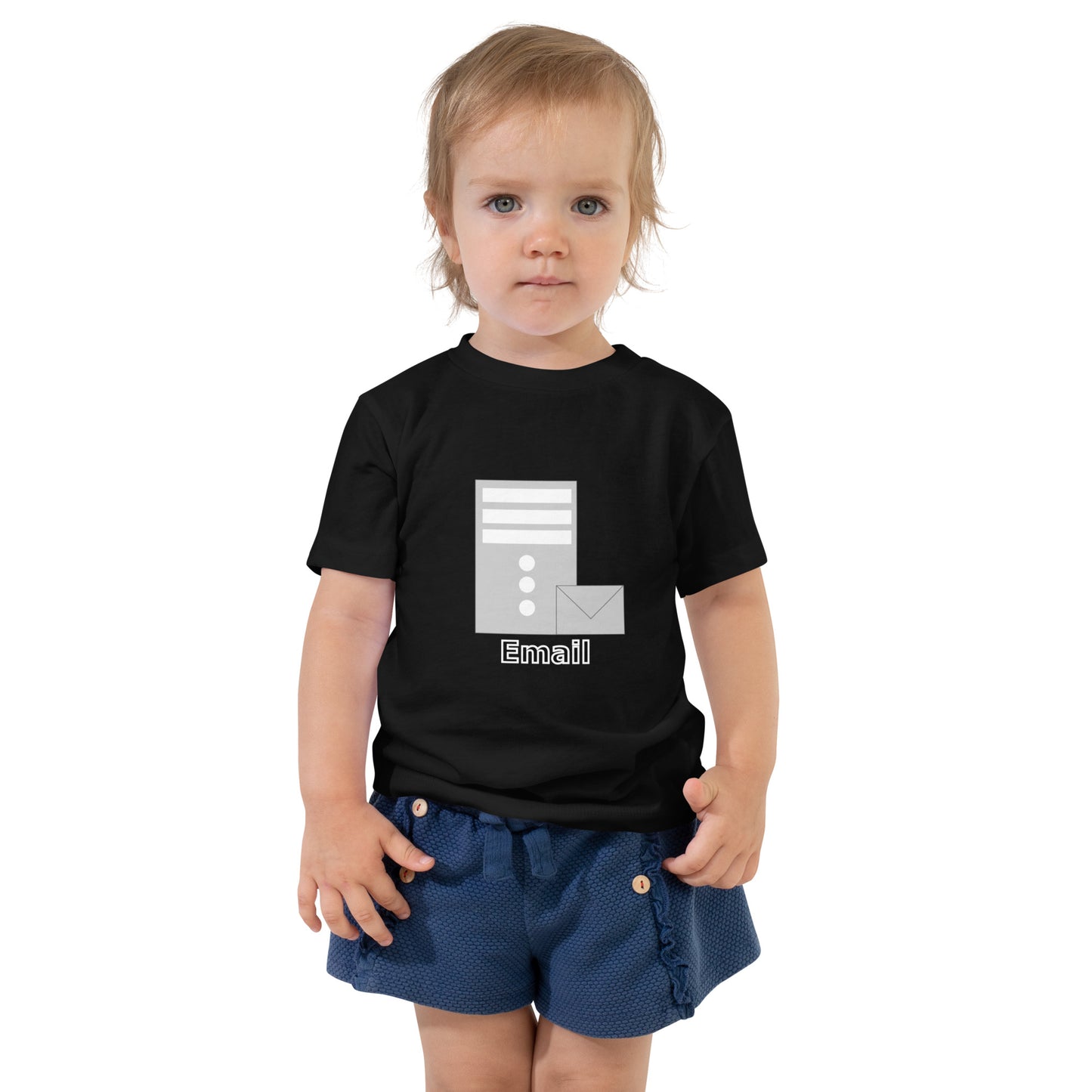 【キッズ】メールサーバアイコン全面 エンジニアTシャツ