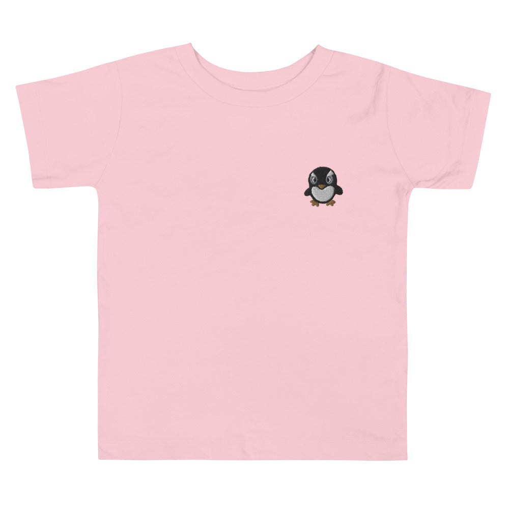 【キッズ・刺繍】ぺんぎん ワンポイント半袖Tシャツ