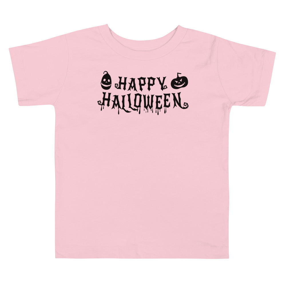 【キッズ】Happy Halloween T(black_logo)
