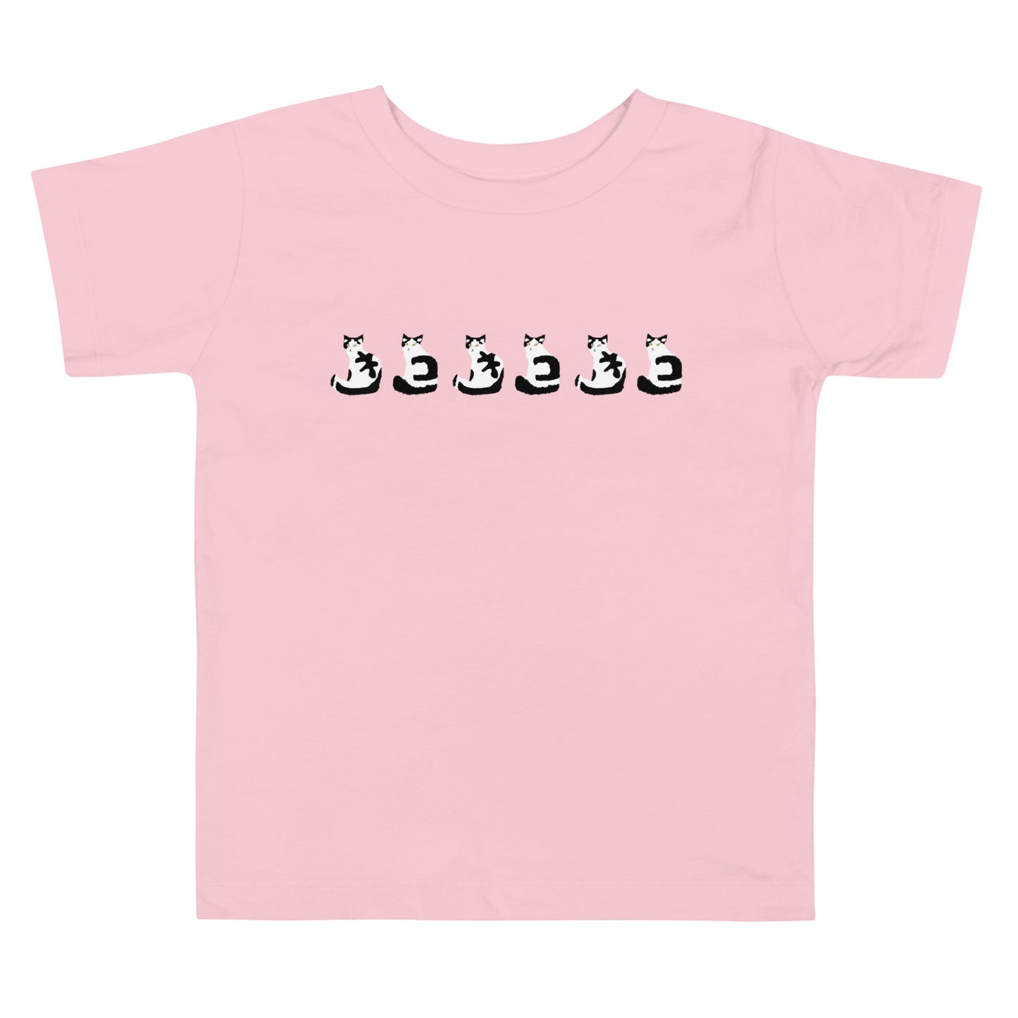 【キッズ】背中のクロブチ柄がネコネコネコTシャツ