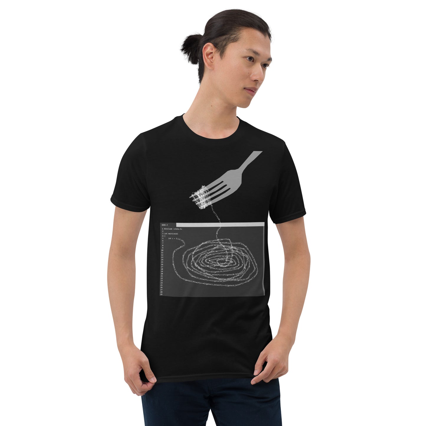 食べて無かったことにしたい。(バージョン:ブラック)エンジニアTシャツ