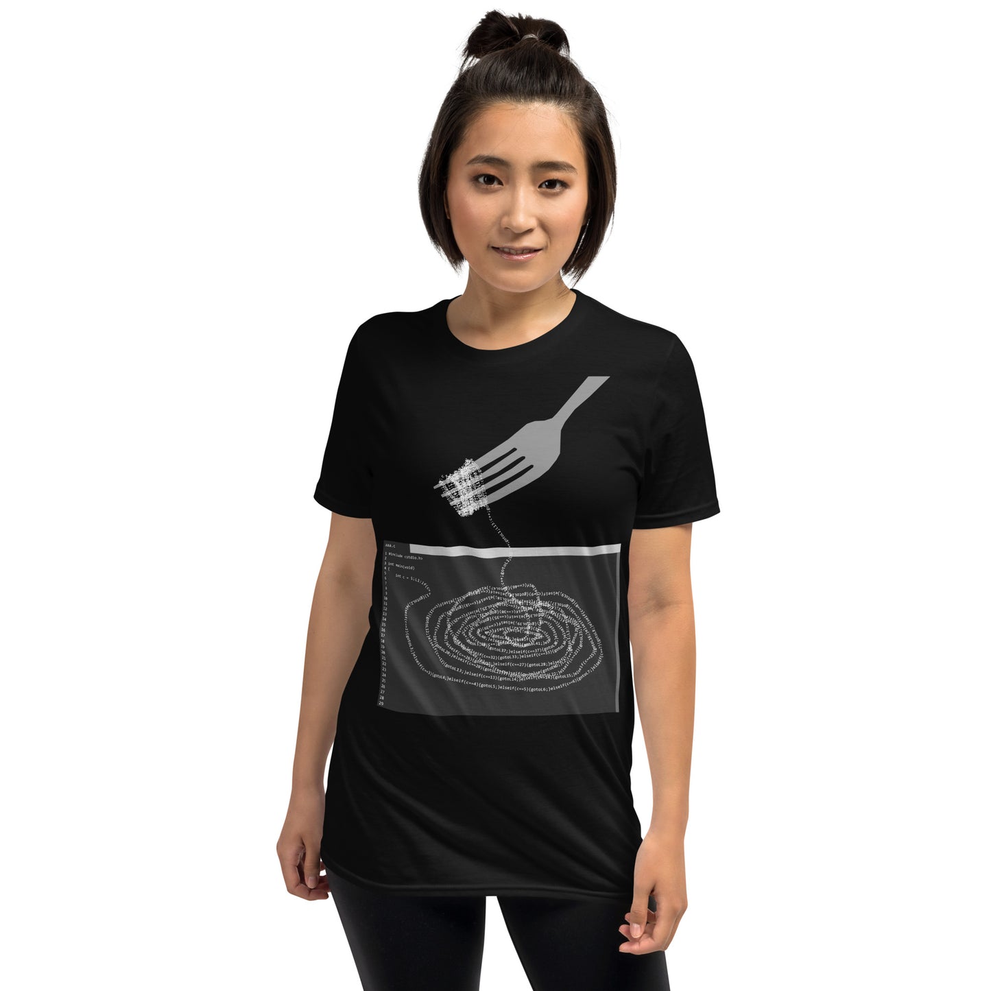 食べて無かったことにしたい。(バージョン:ブラック)エンジニアTシャツ