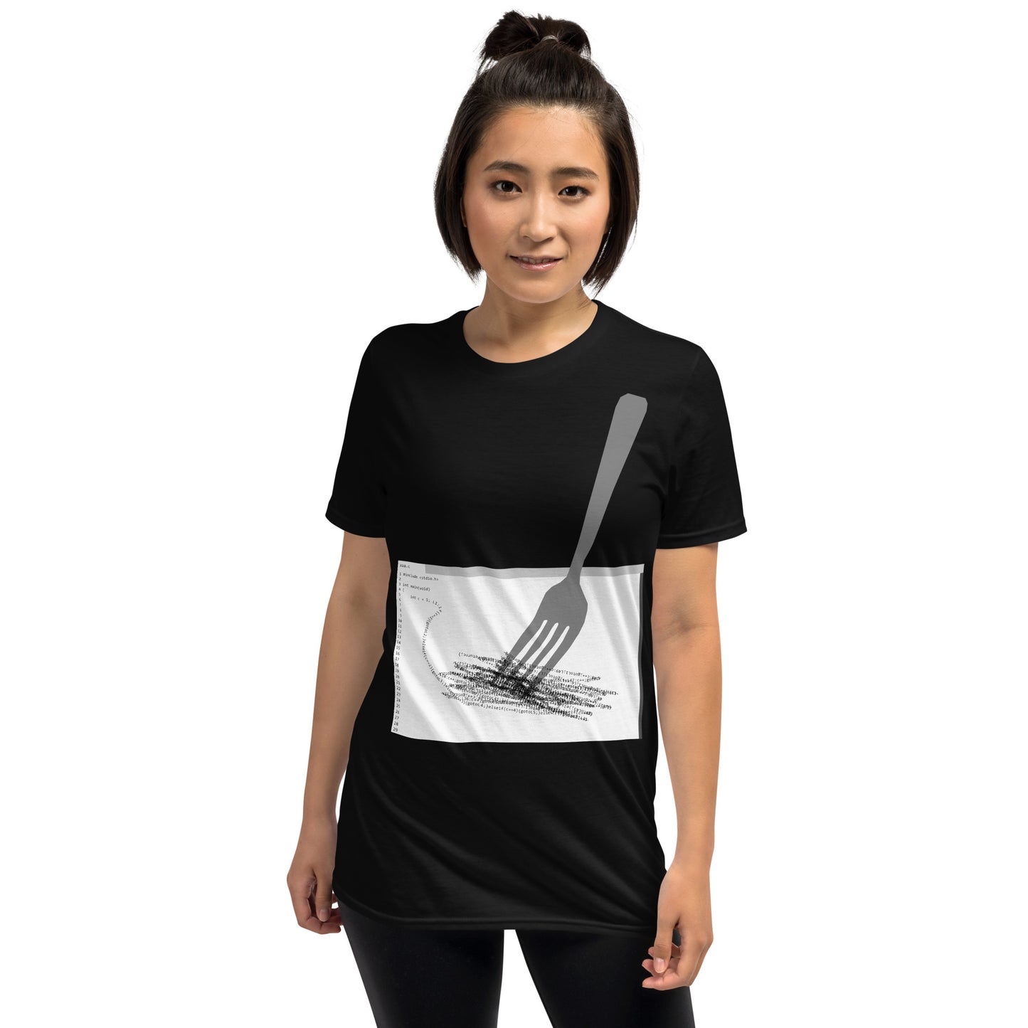 修正不可能。(バージョン:ホワイト)エンジニアTシャツ