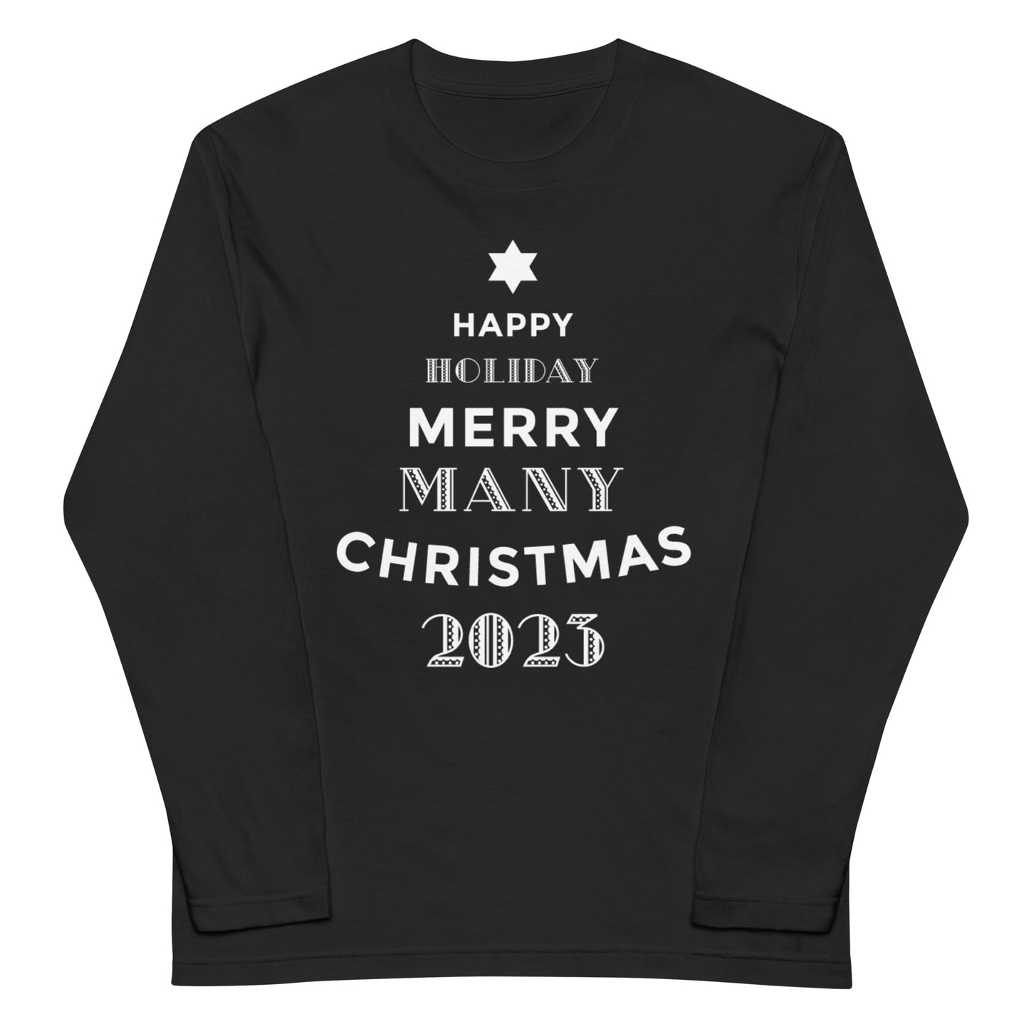 クリスマスツリー 長袖Tシャツ