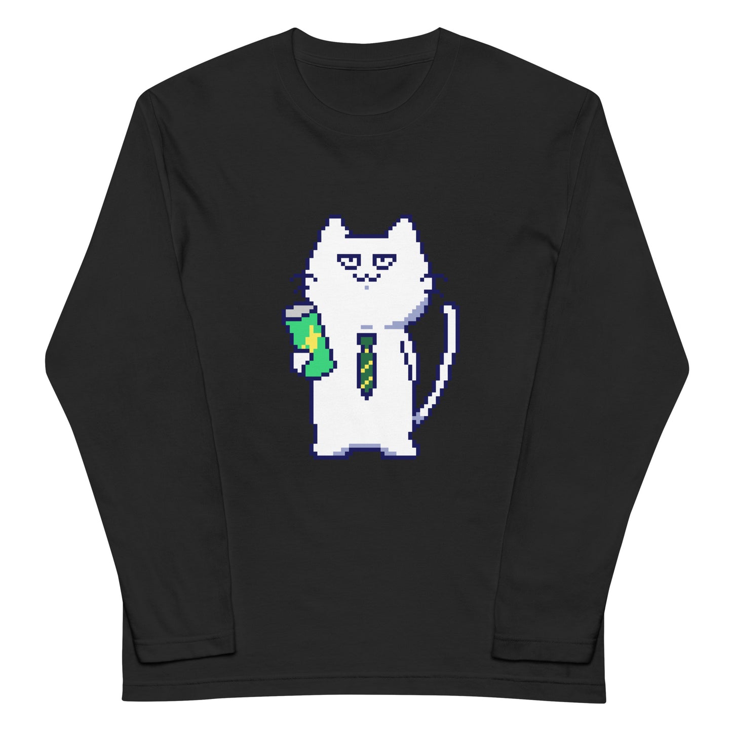 ゲーミング激務猫(ノーマル) 長袖Tシャツ