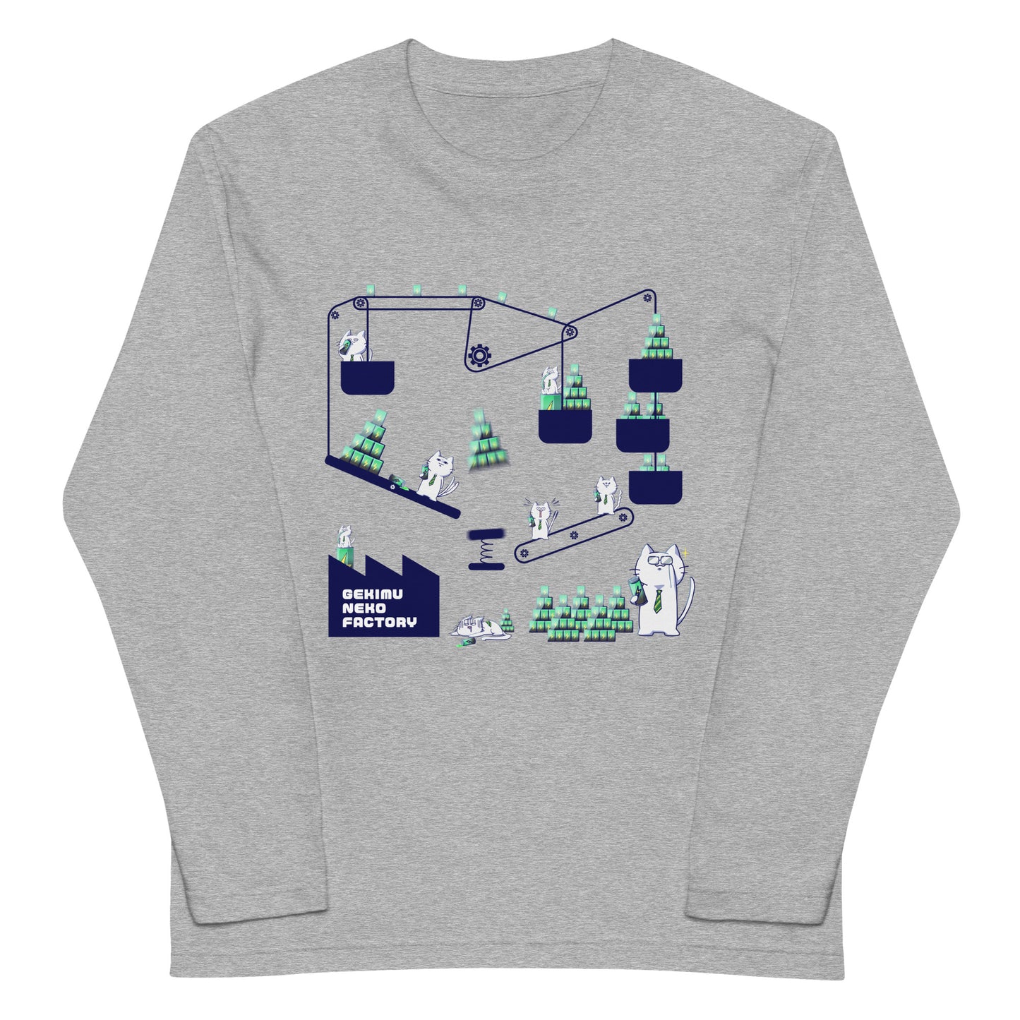 GEKIMU NEKO FACTORY ロングTシャツ