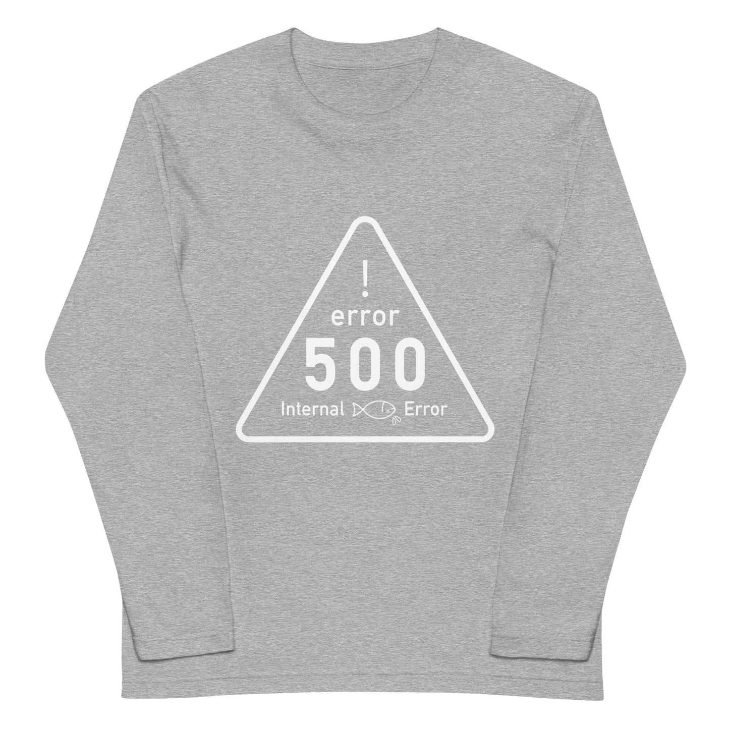 500 Internal 鯖 Error エンジニア 長袖Tシャツ(文字白)