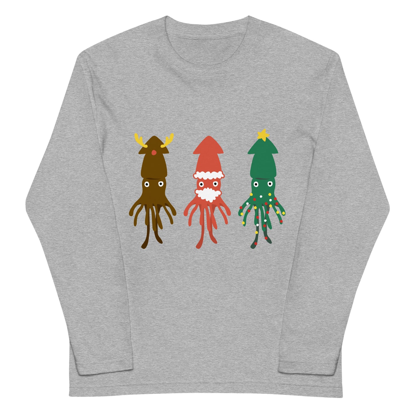 ダイオウイカクリスマス長袖Tシャツ