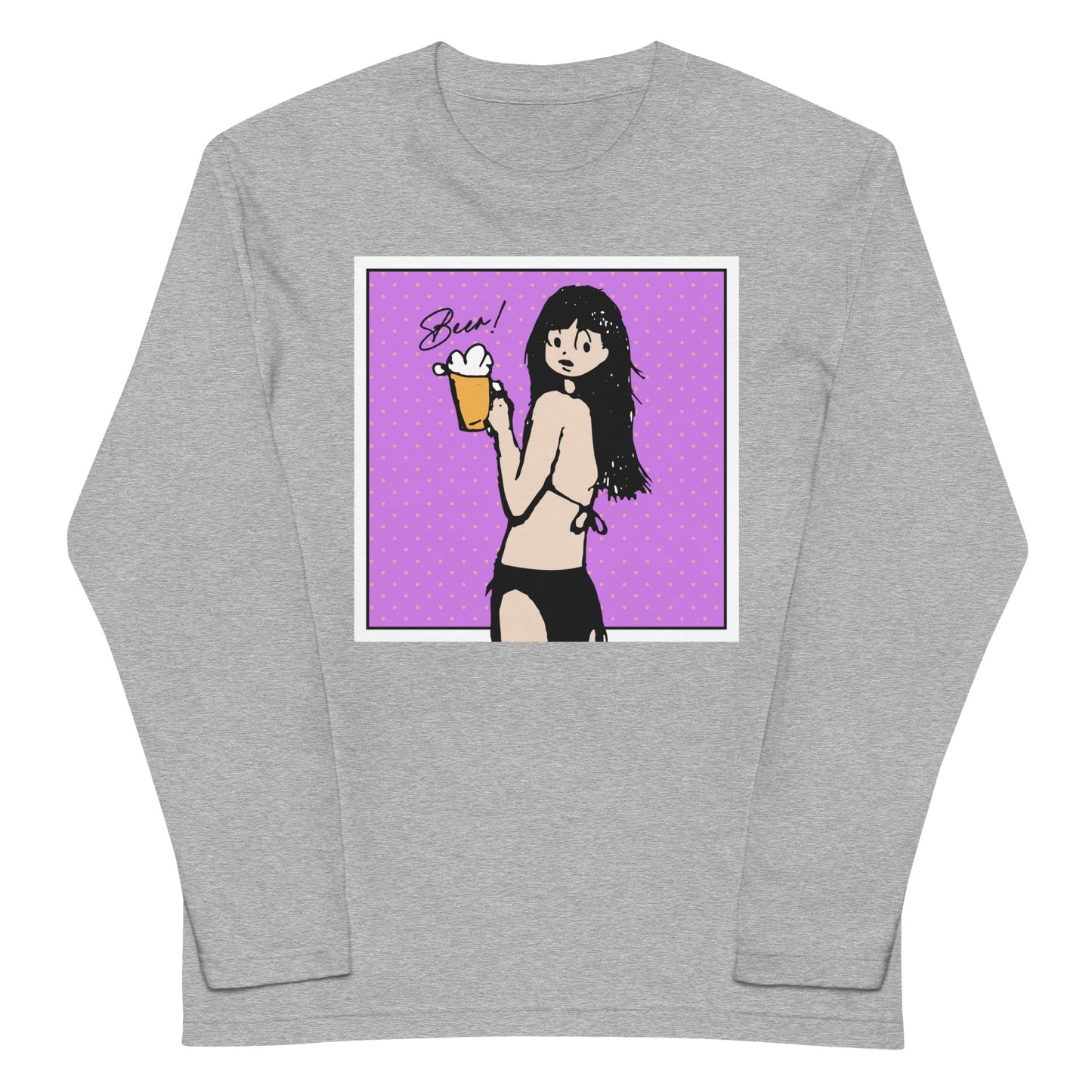 呑みたGirlの長袖Tシャツ