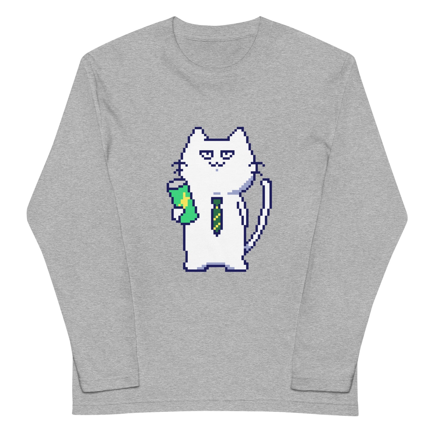 ゲーミング激務猫(ノーマル) 長袖Tシャツ