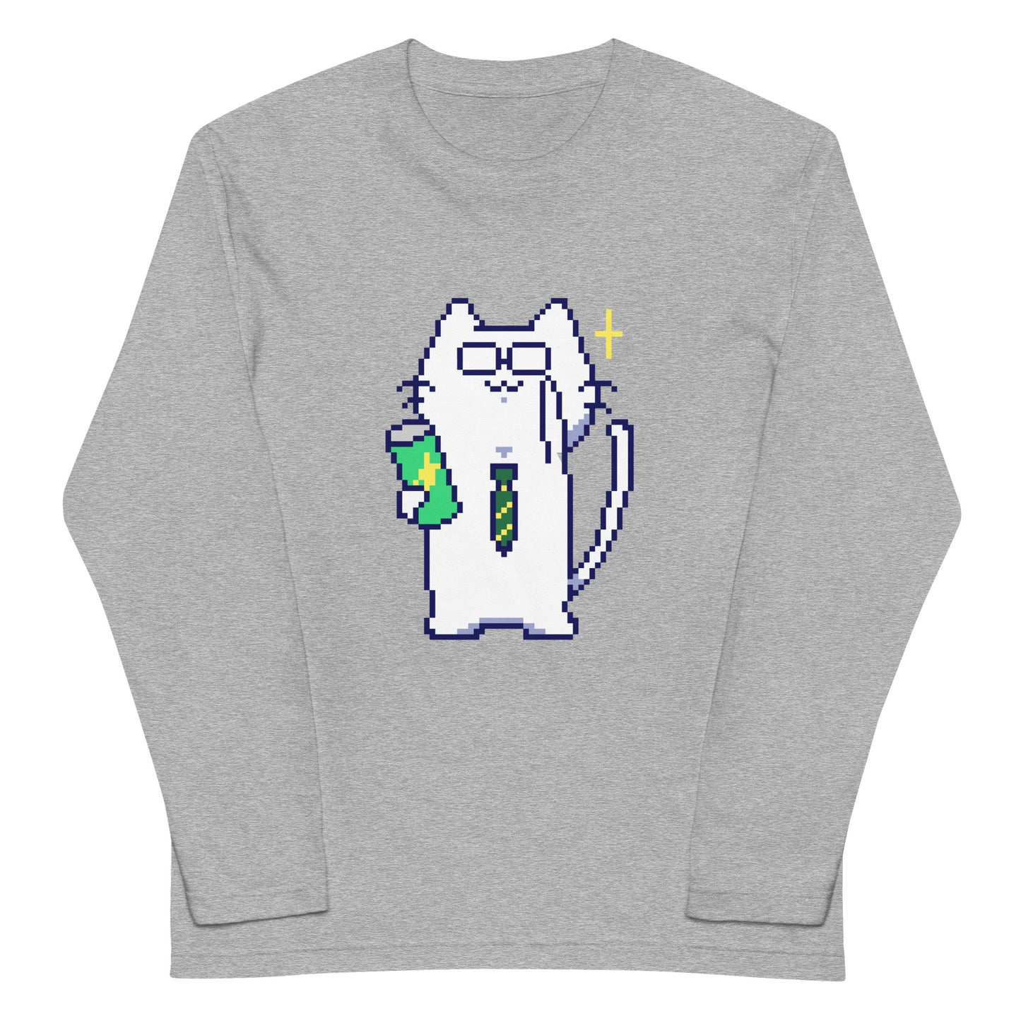 ゲーミング激務猫(優秀モード) 長袖Tシャツ