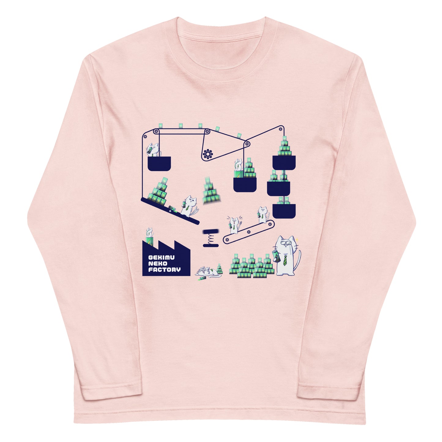 GEKIMU NEKO FACTORY ロングTシャツ