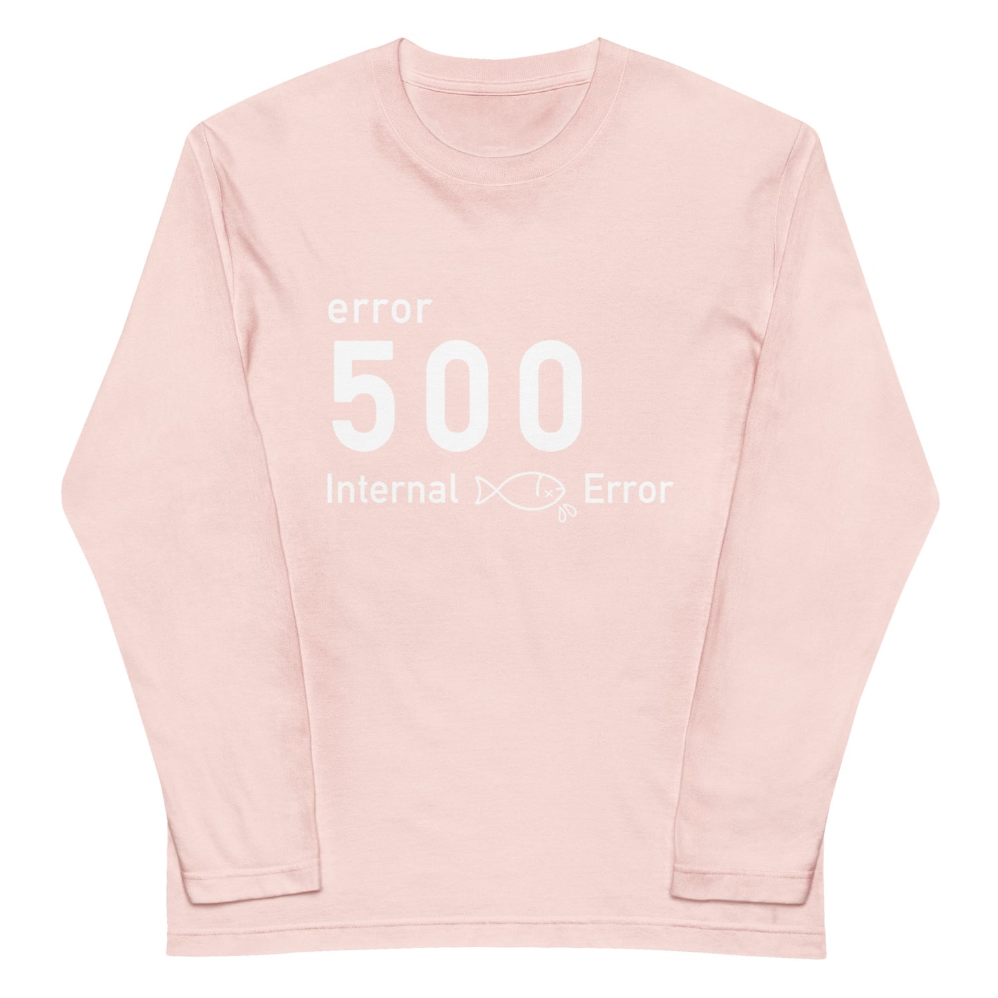 500 Internal 鯖 Error エンジニア 長袖Tシャツ(文字白)