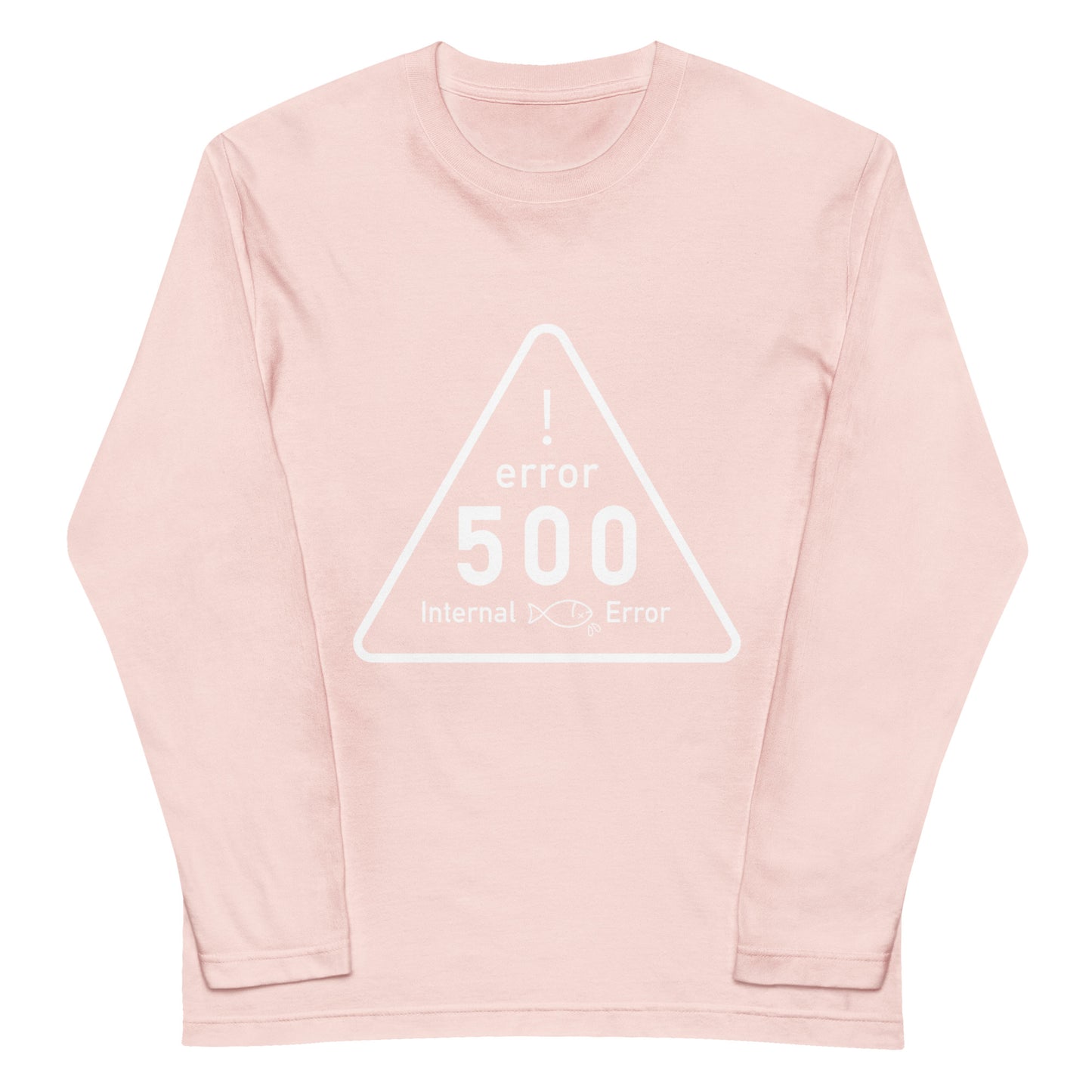 500 Internal 鯖 Error エンジニア 長袖Tシャツ(文字白)