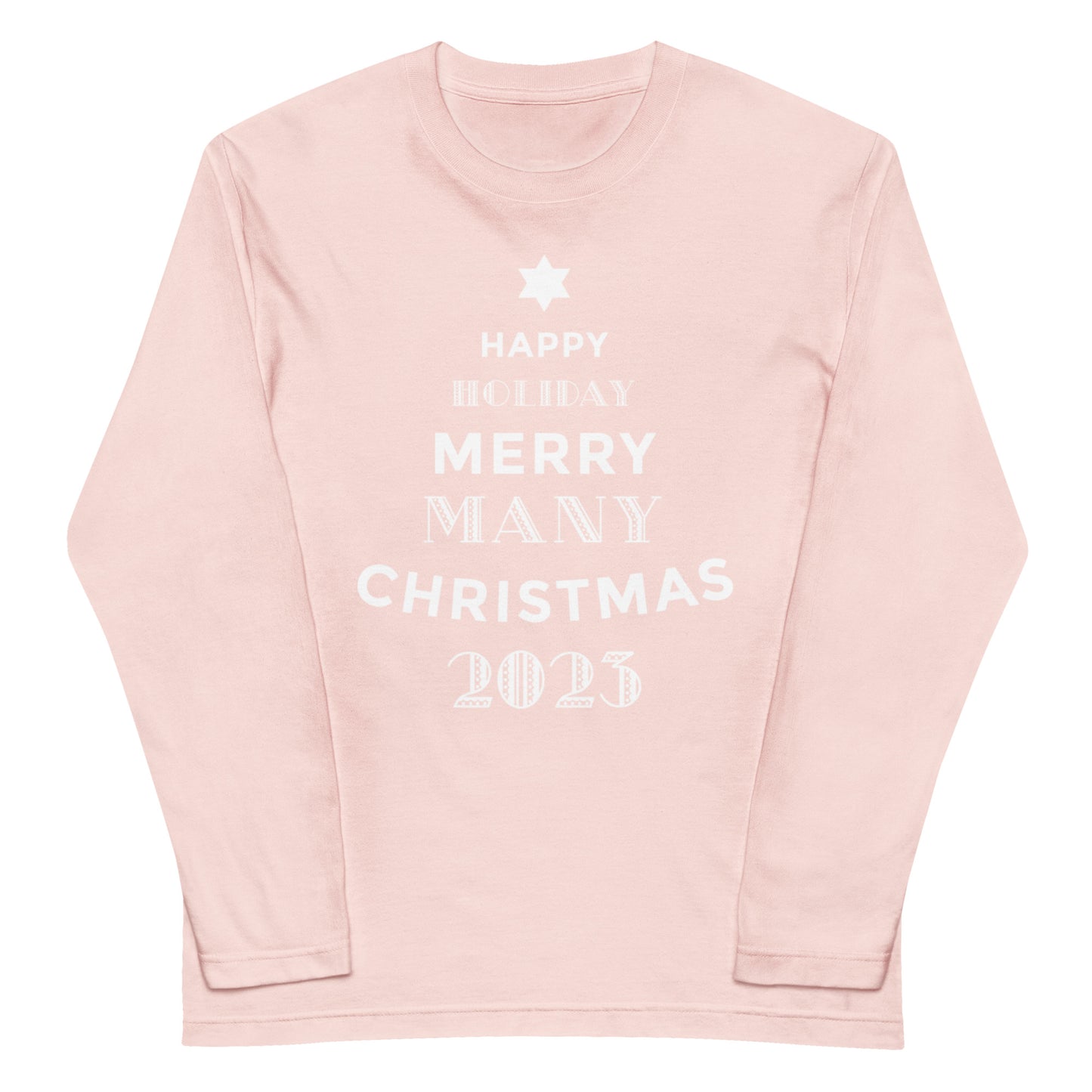 クリスマスツリー 長袖Tシャツ
