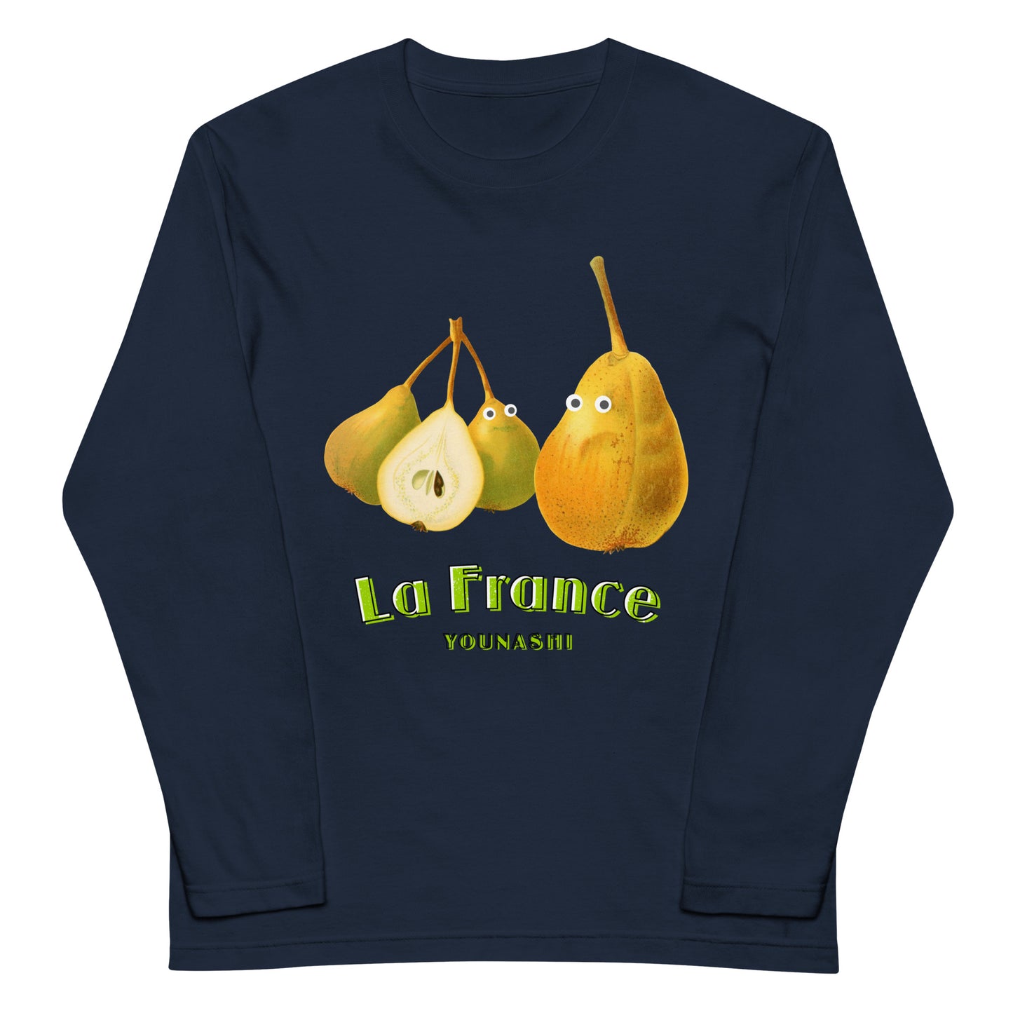 ラフランス(洋梨)長袖Tシャツ02