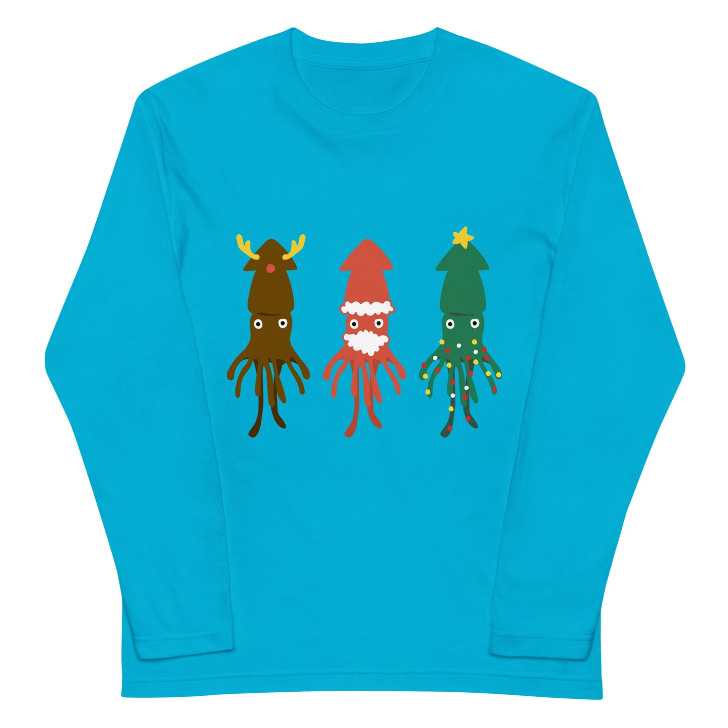 ダイオウイカクリスマス長袖Tシャツ