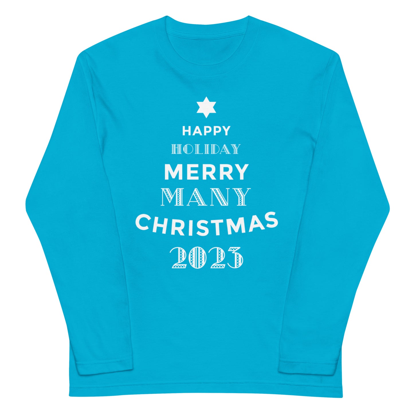 クリスマスツリー 長袖Tシャツ