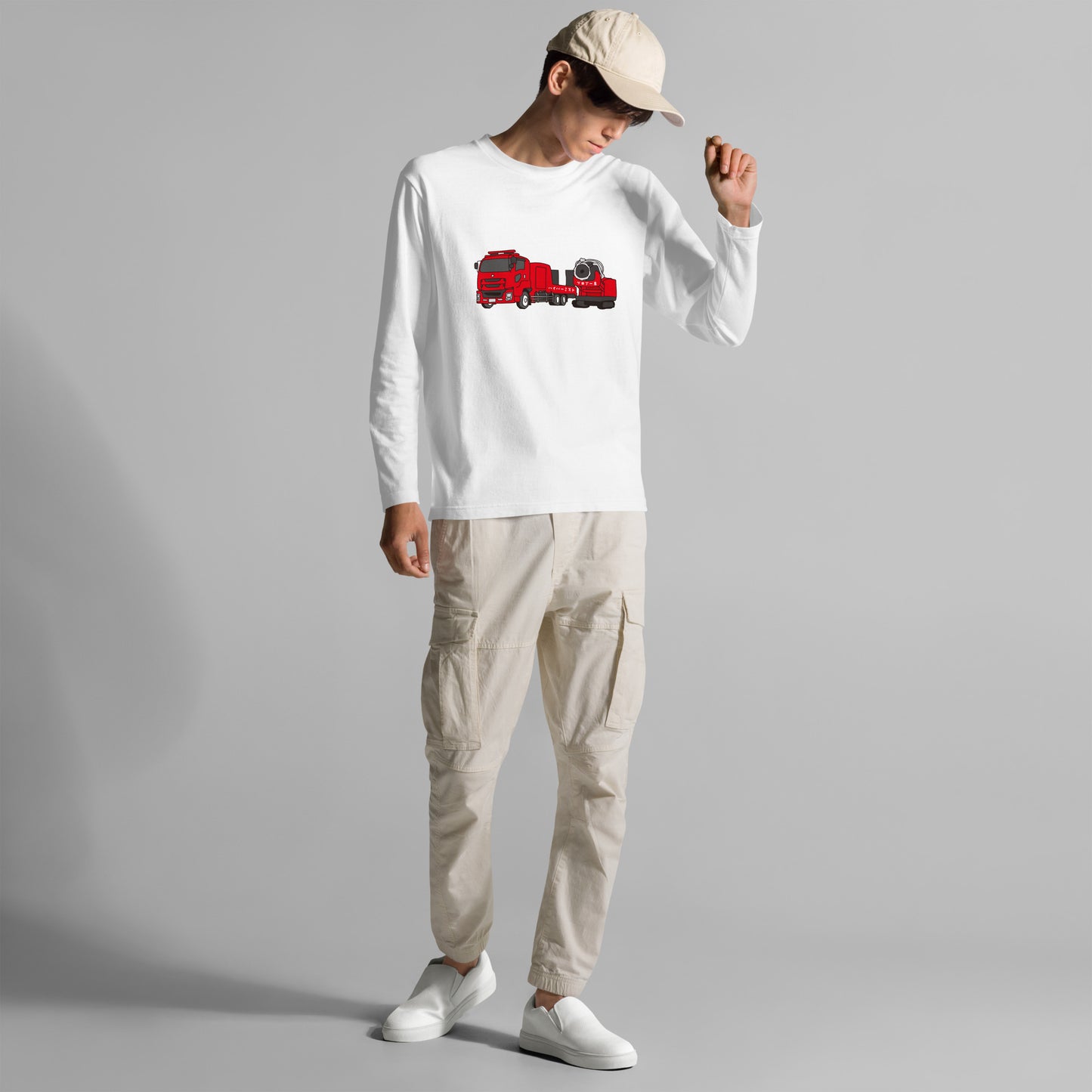 ブロアー車長袖Tシャツ