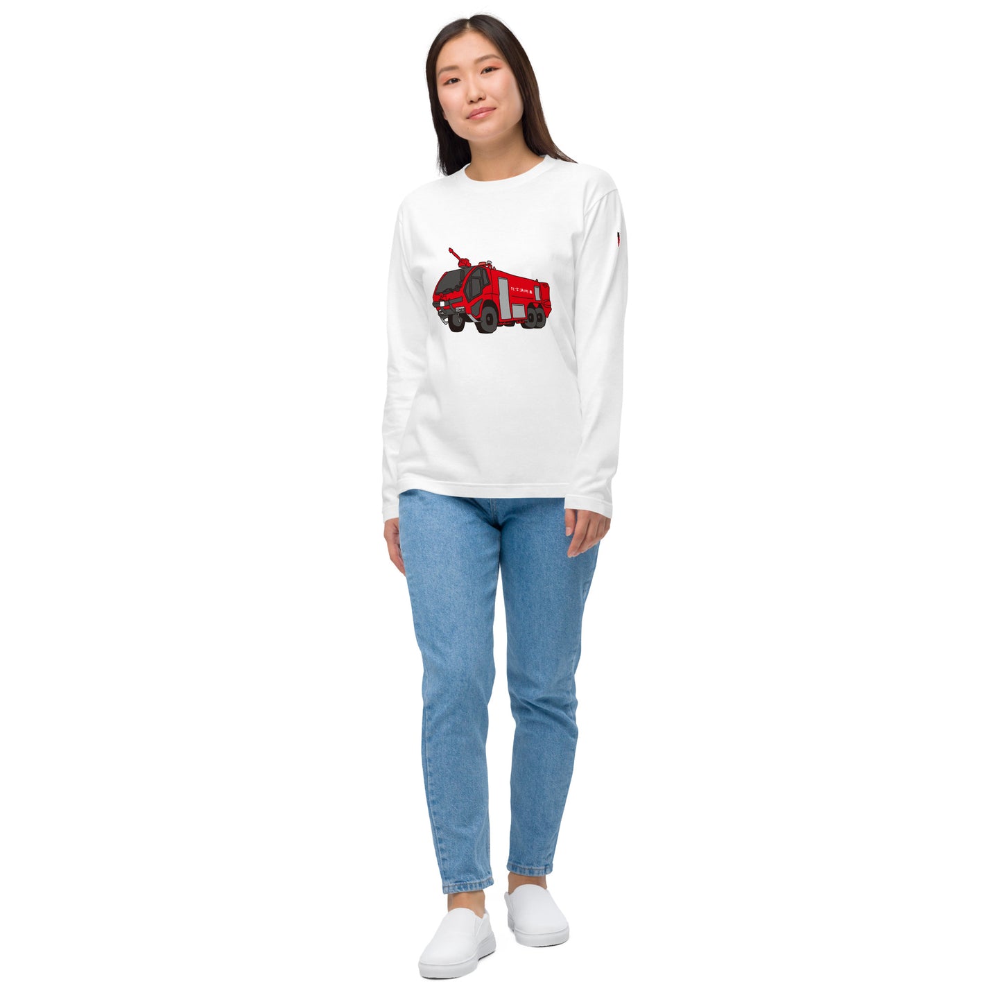 化学消防車長袖Tシャツ