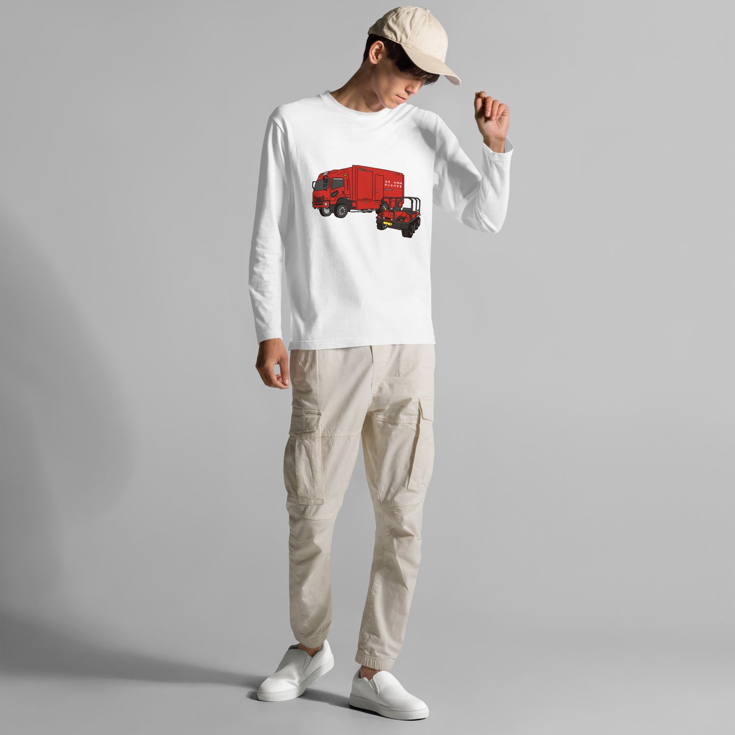 津波・大規模風水害対策車長袖Tシャツ