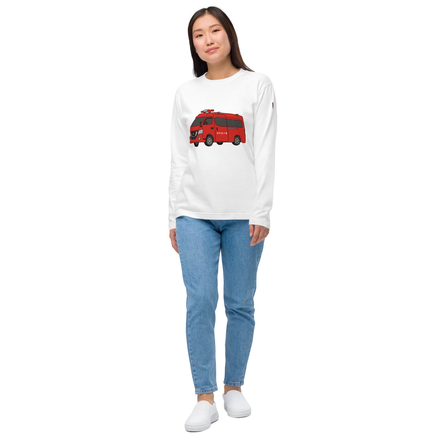 消防指揮車長袖Tシャツ