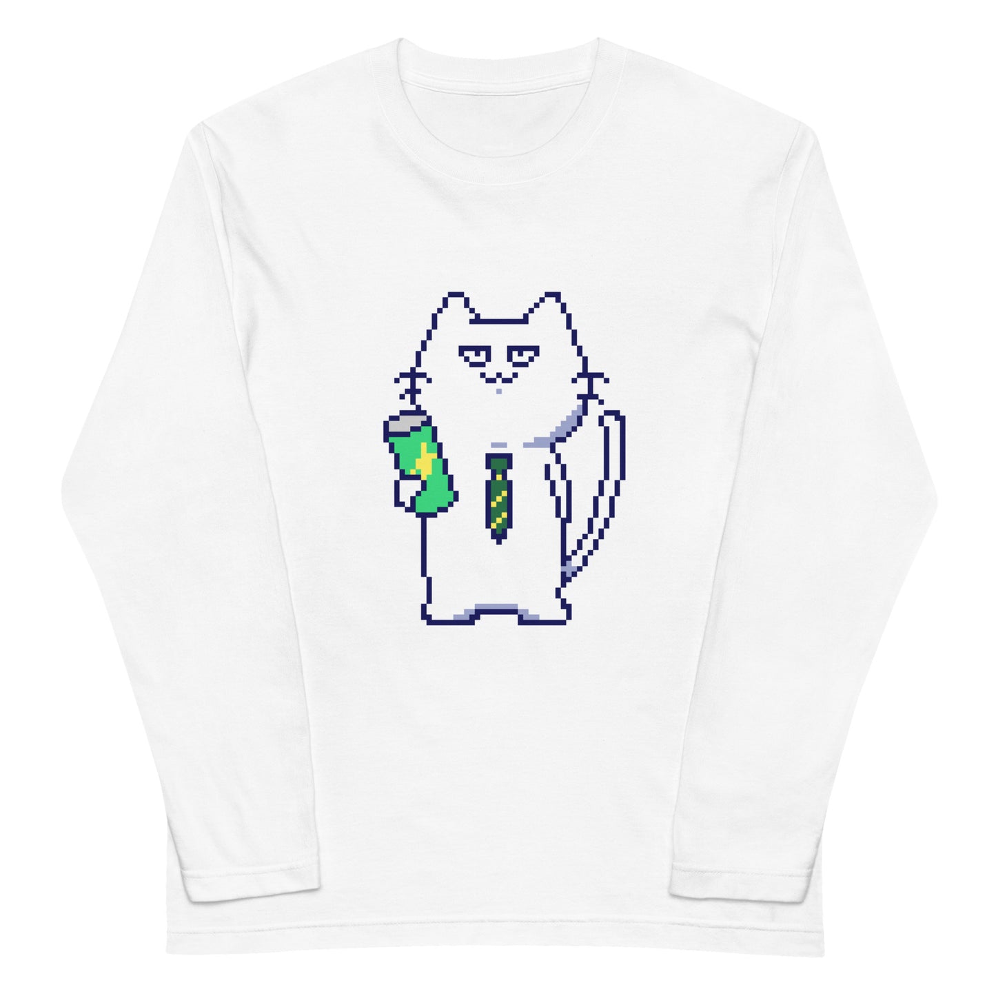 ゲーミング激務猫(ノーマル) 長袖Tシャツ