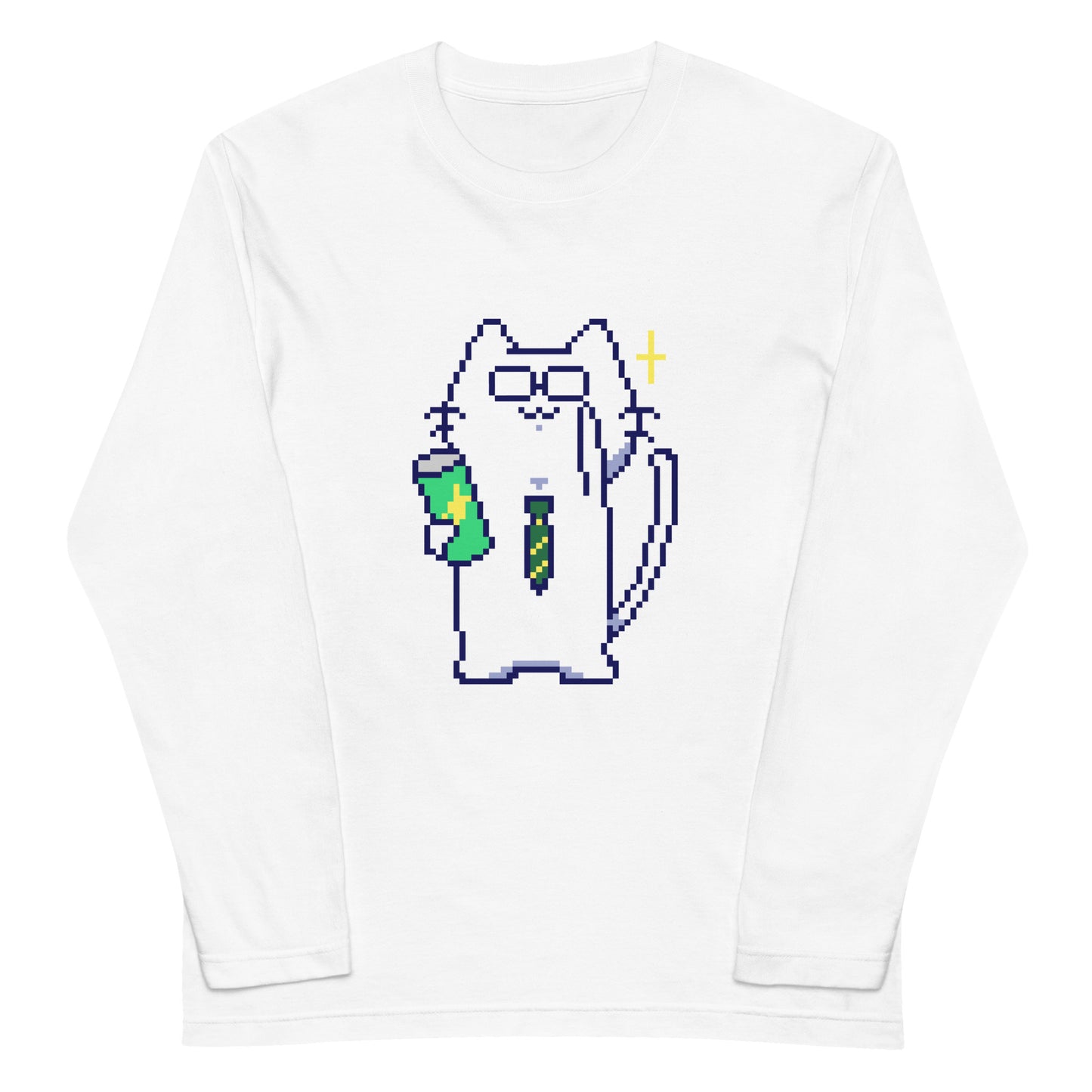 ゲーミング激務猫(優秀モード) 長袖Tシャツ