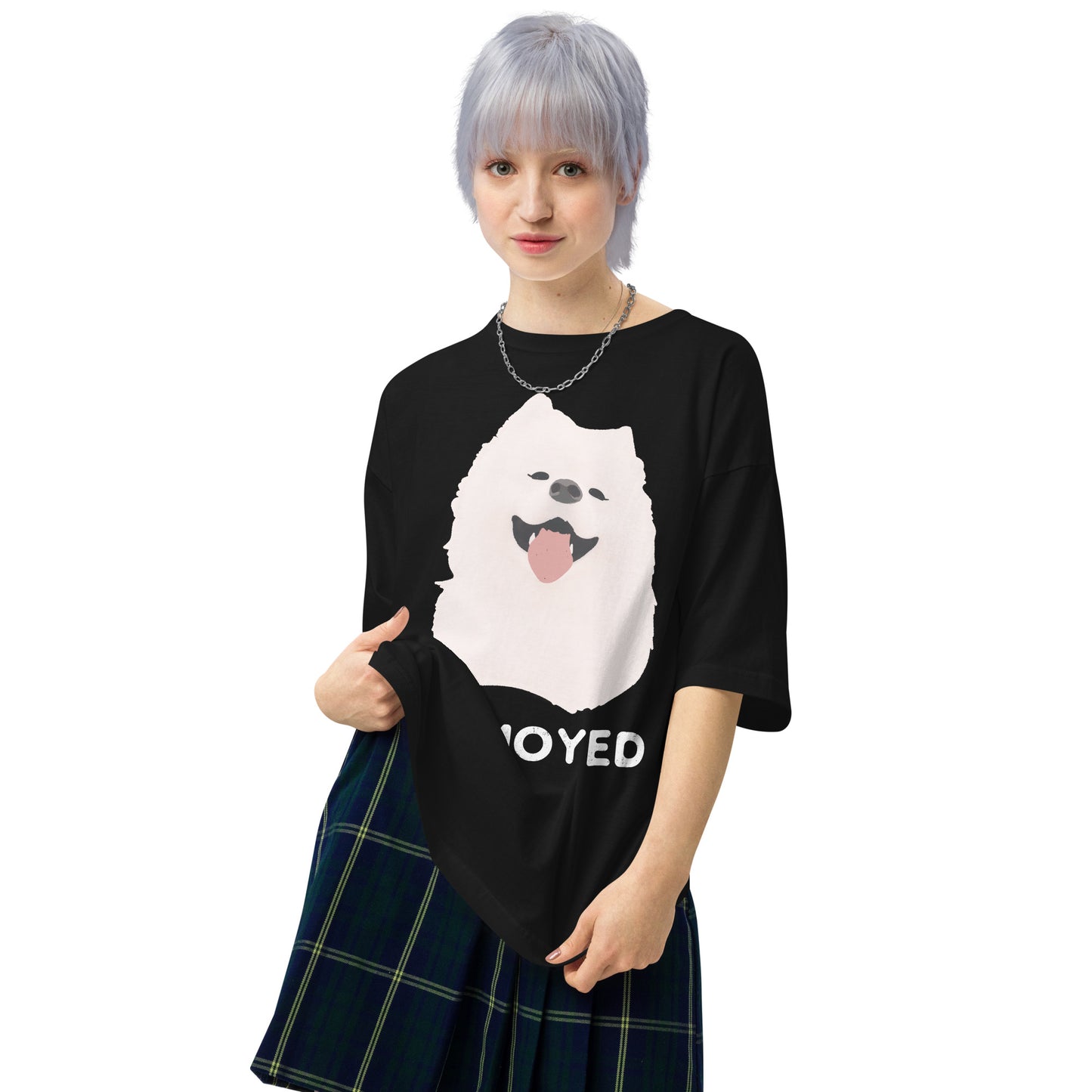 ほほえみのサモエド ビッグシルエット Tシャツ