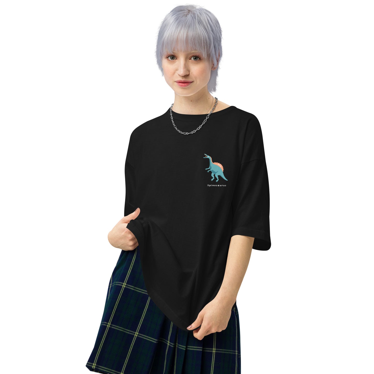 スピノサウルス柄(恐竜) ビッグシルエット Tシャツ