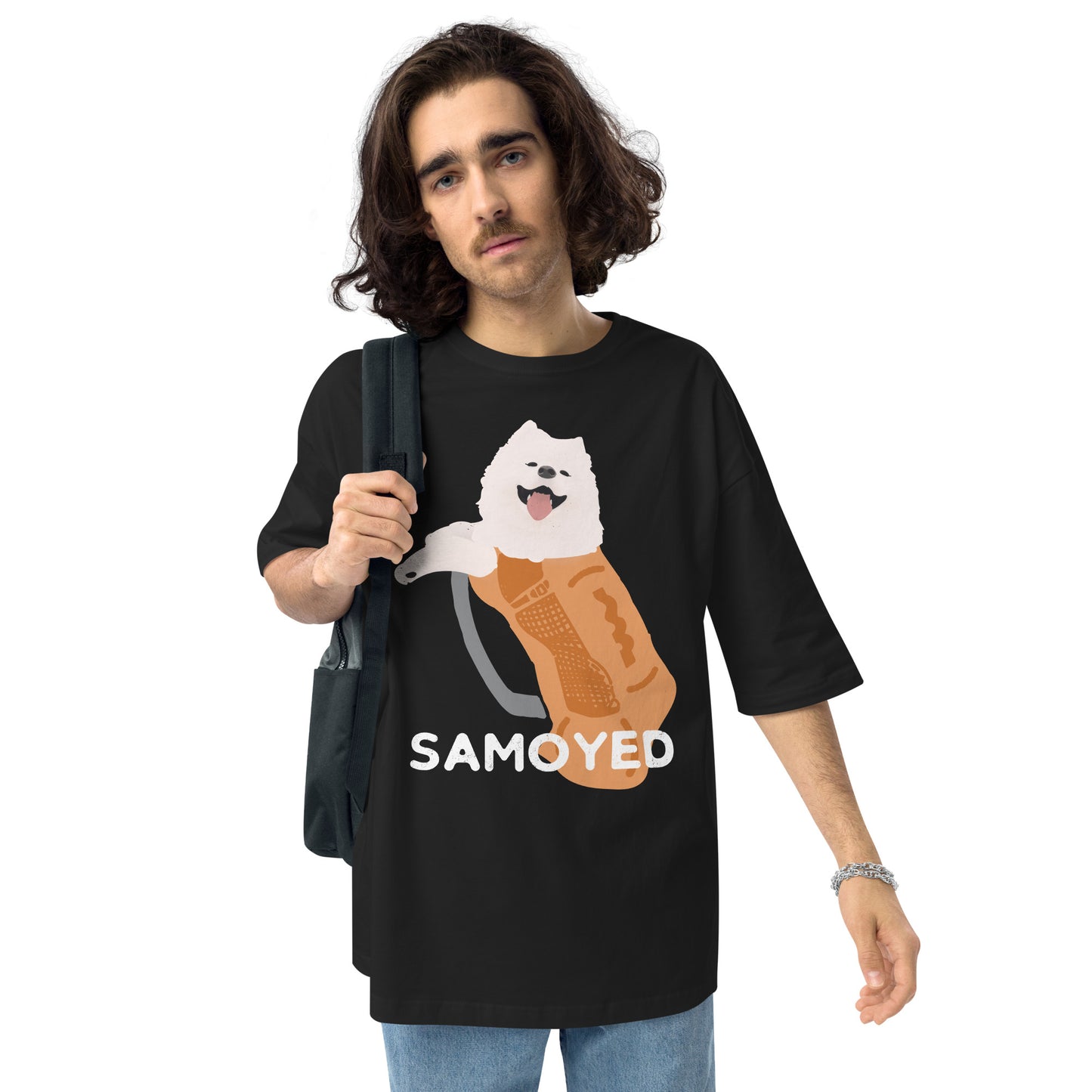 サモエド IN リュック ビッグシルエット Tシャツ