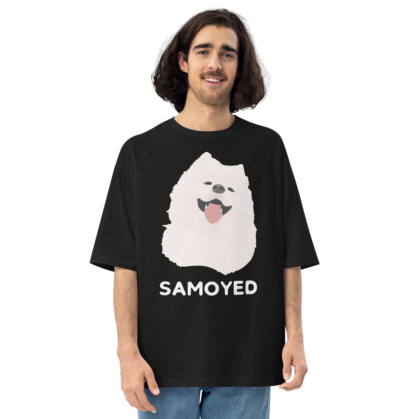 ほほえみのサモエド ビッグシルエット Tシャツ