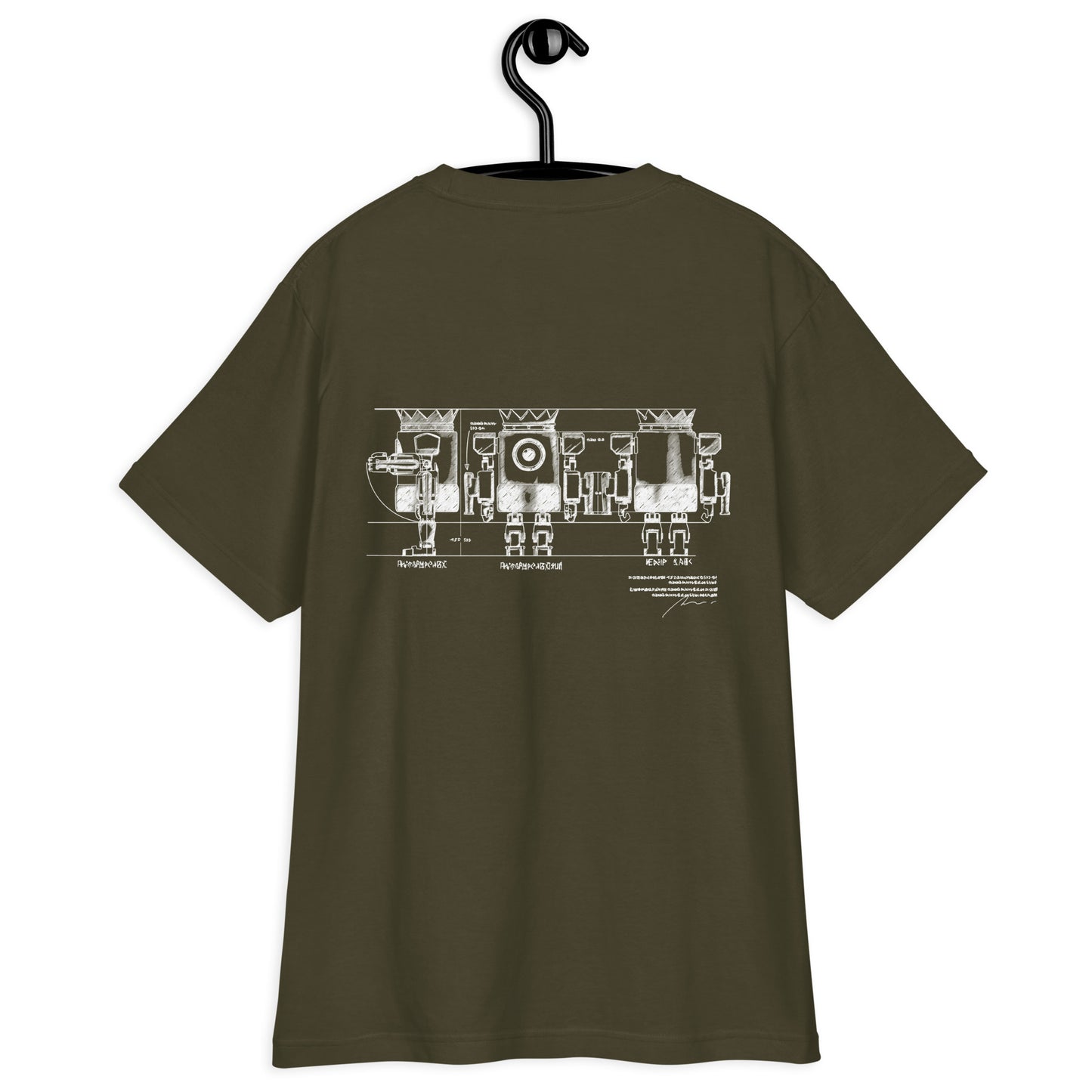 XOBOT KING 設計図Tシャツ