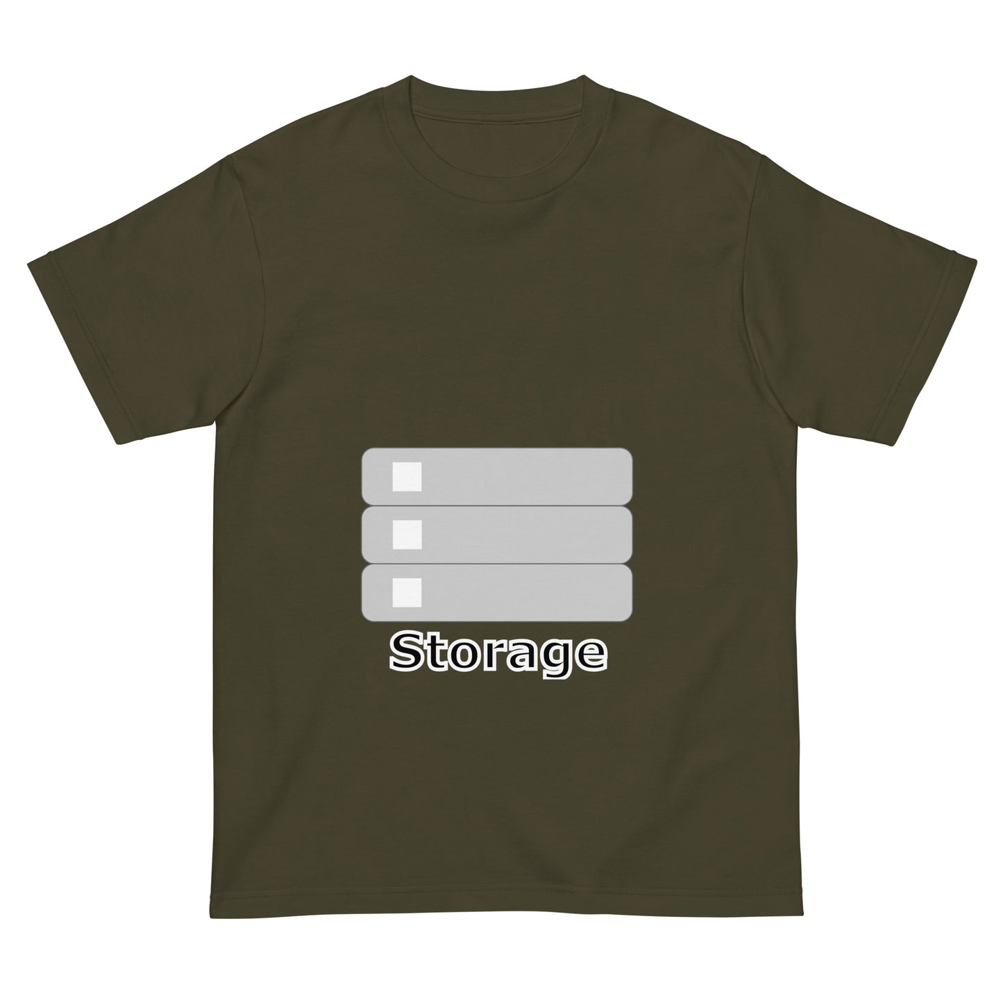 ストレージサーバアイコン全面 エンジニアTシャツ