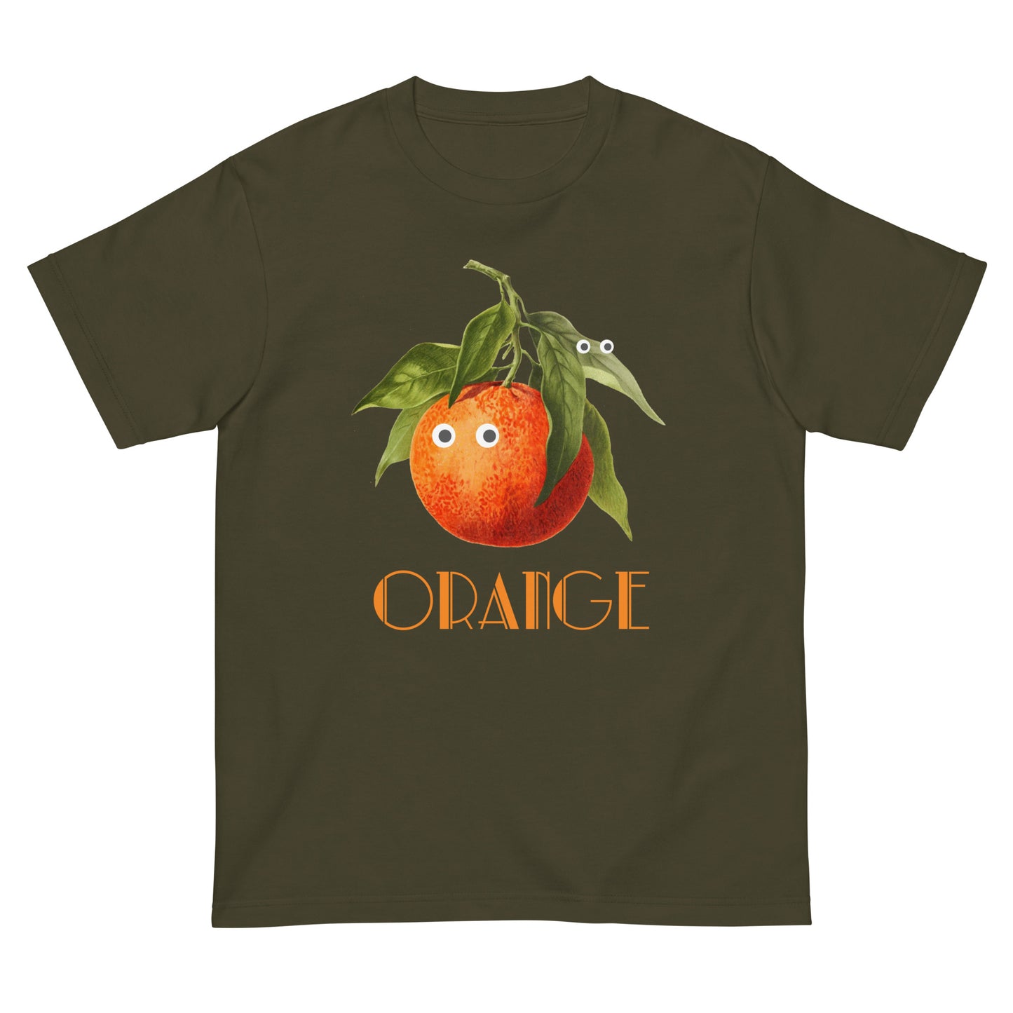 オレンジ 半袖Tシャツ