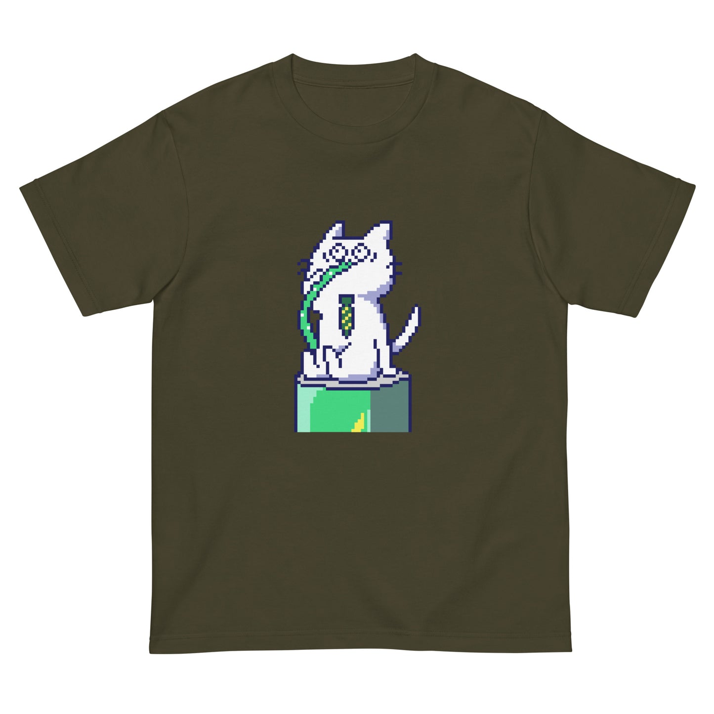 ゲーミング激務猫(直飲み)Tシャツ