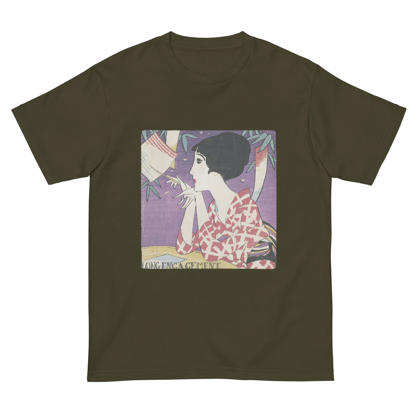 大正レトロ 竹久夢二柄 Tシャツ(たなばた)
