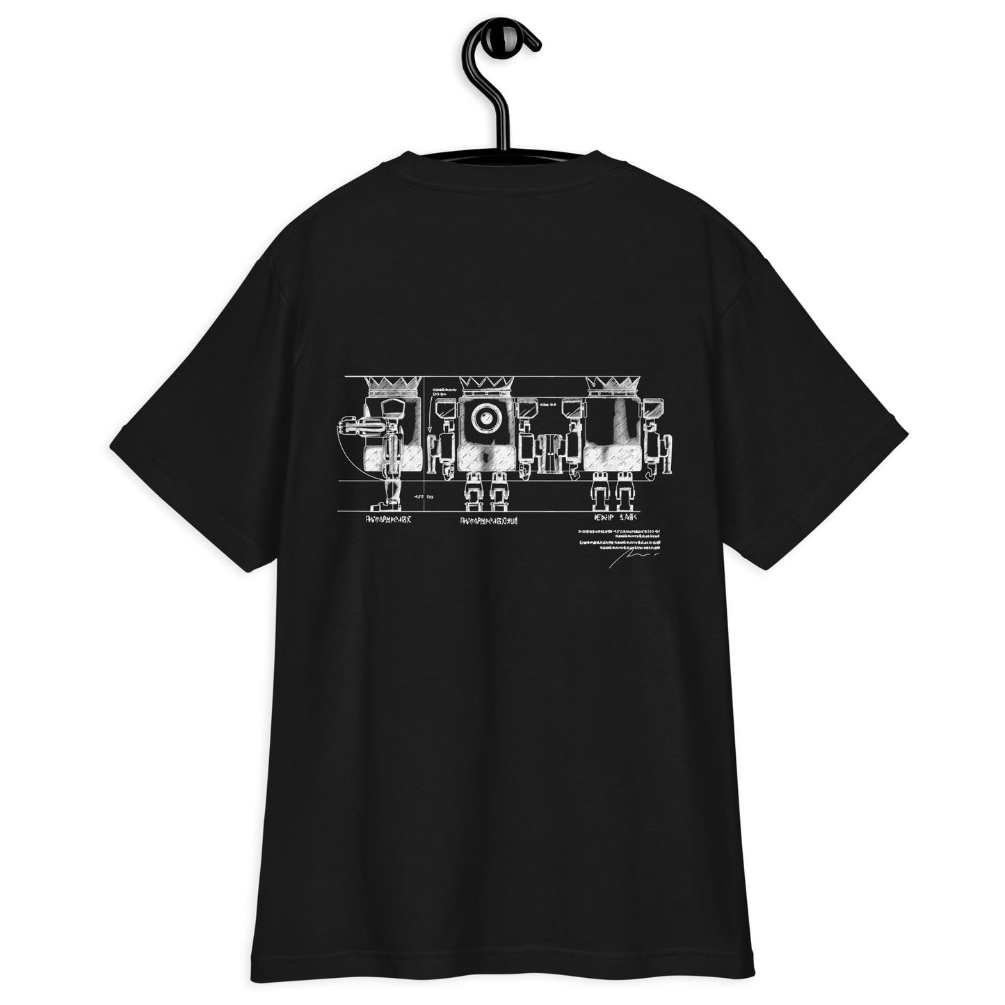 XOBOT KING 設計図Tシャツ