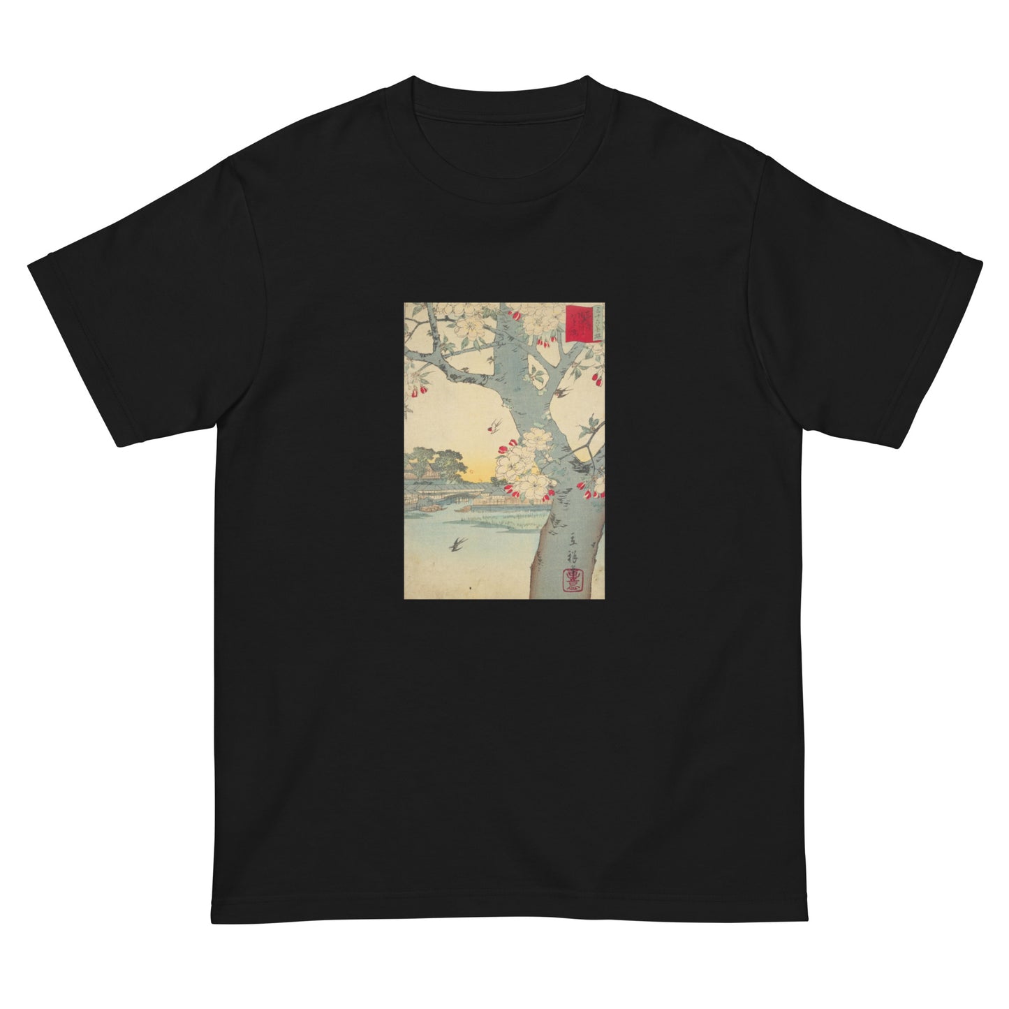 大正レトロ 桜 半袖Tシャツ