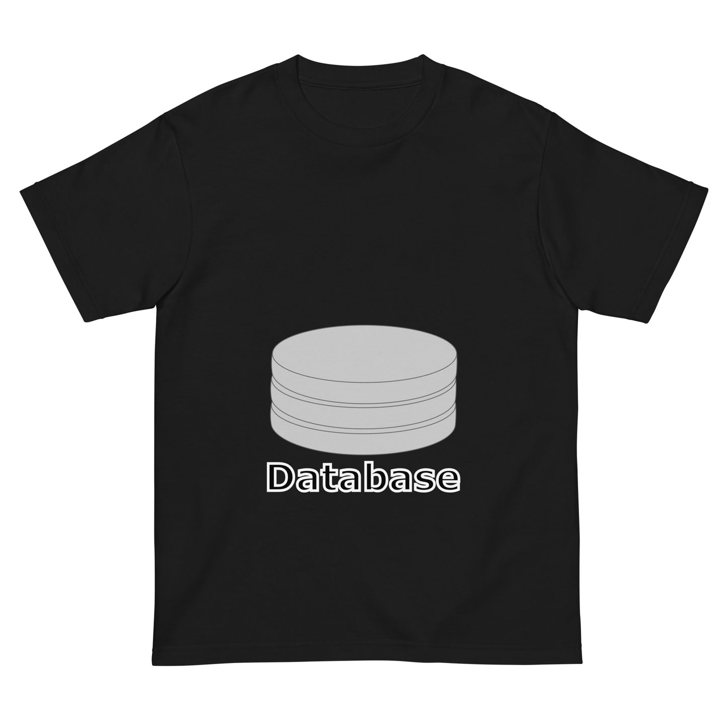 データベースサーバアイコン全面 エンジニアTシャツ