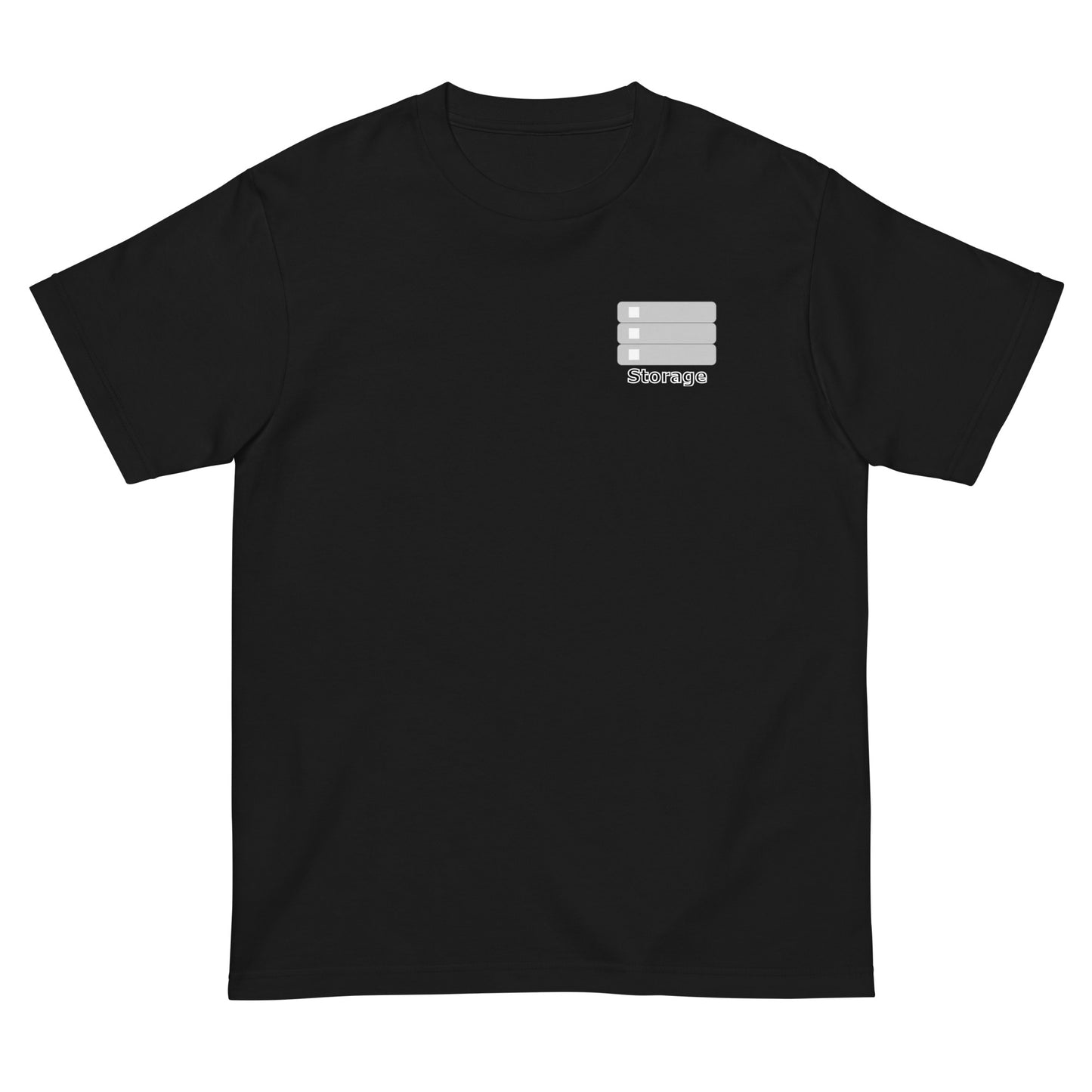 ストレージサーバアイコンワンポイント エンジニアTシャツ